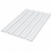 American Lighting Verge frosted lens panels, 5-pack, white translucent strips