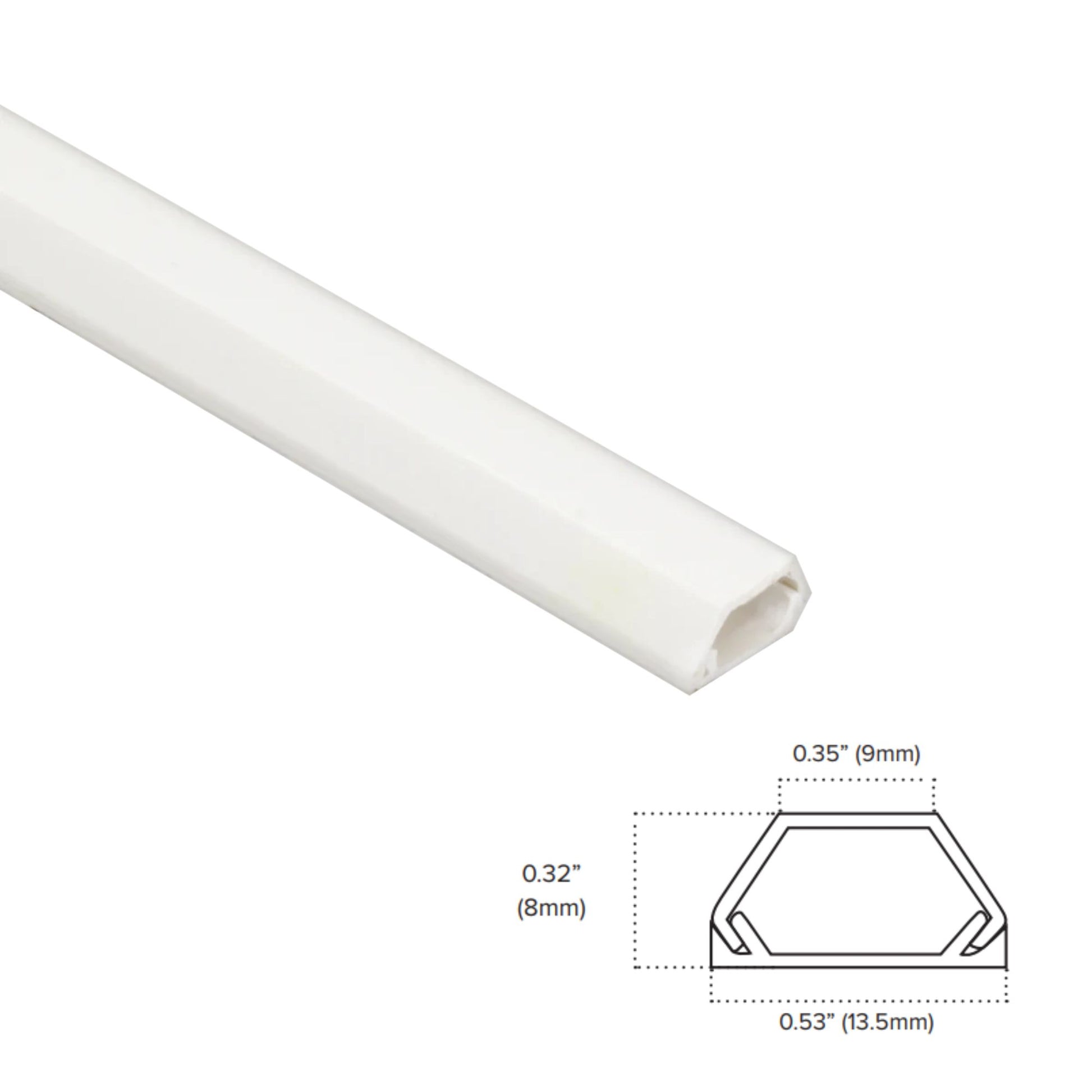 American Lighting - Trulux 1m Plastic Wire Cover Raceway | Bees Lighting