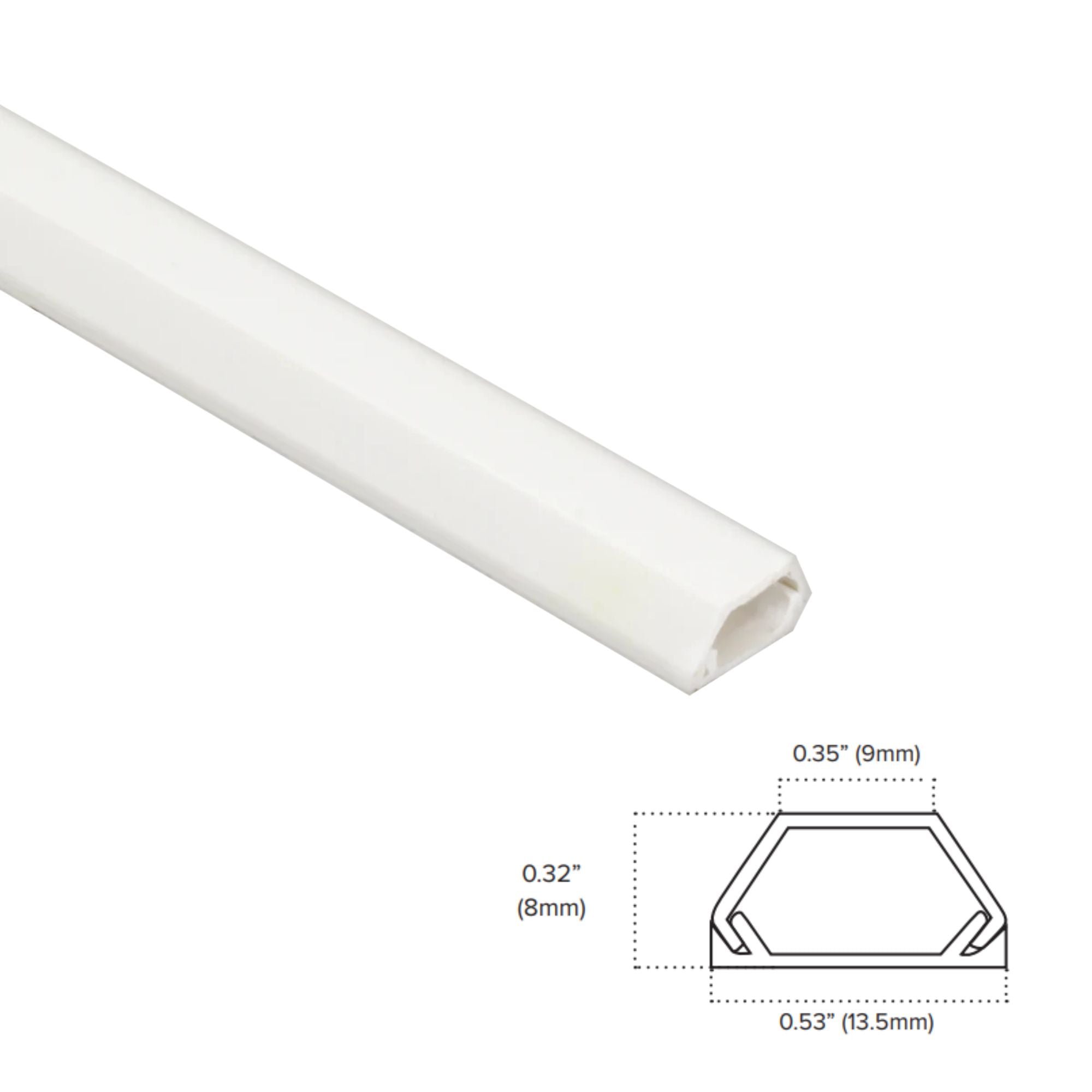 American Lighting - Trulux 1m Plastic Wire Cover Raceway | Bees Lighting