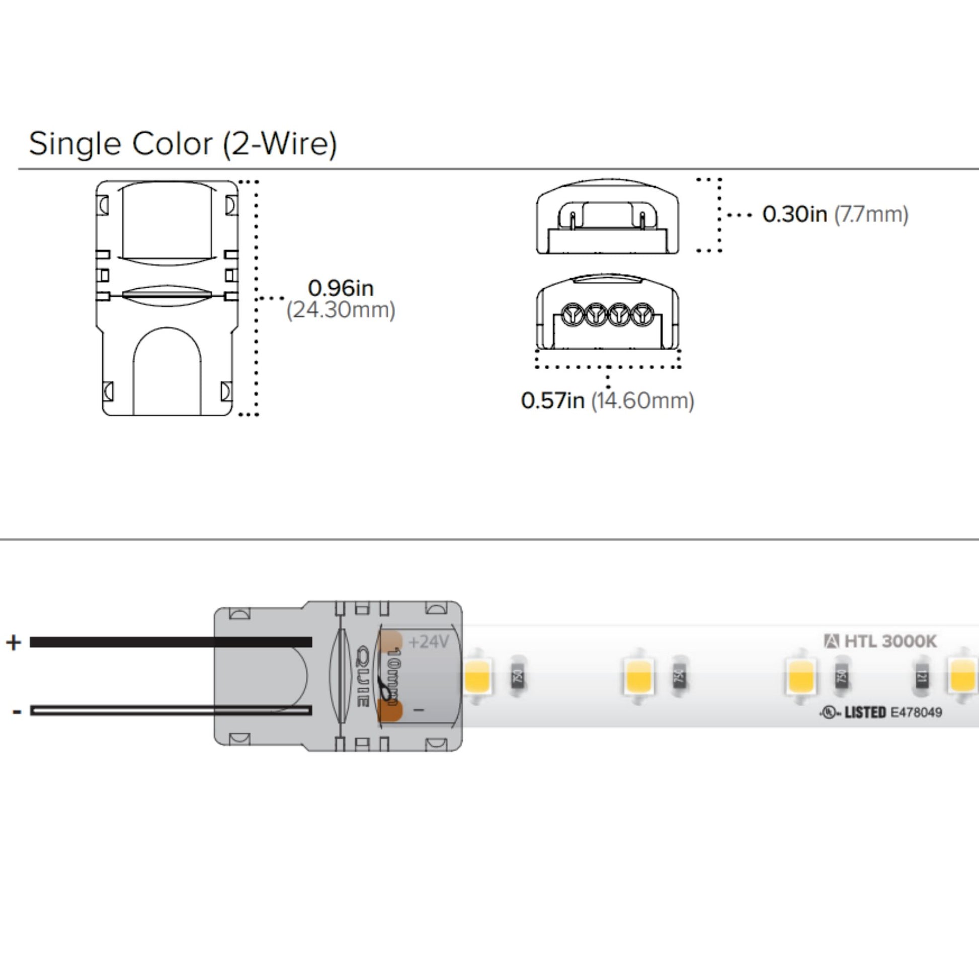 American Lighting - Trulux Single Color 24in HD Jumper Cable | Bees Lighting