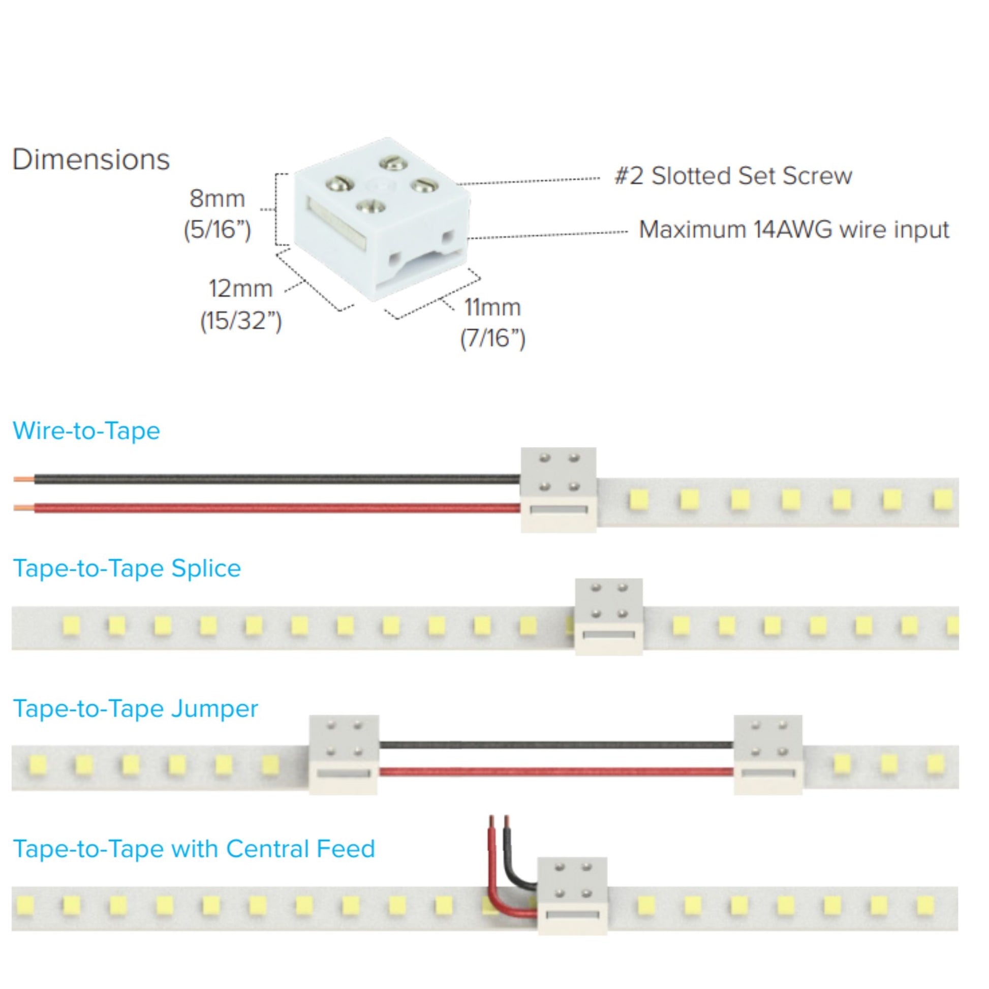 American Lighting - Trulink 4-in-1 Power Feed Connector Kit | Bees Lighting