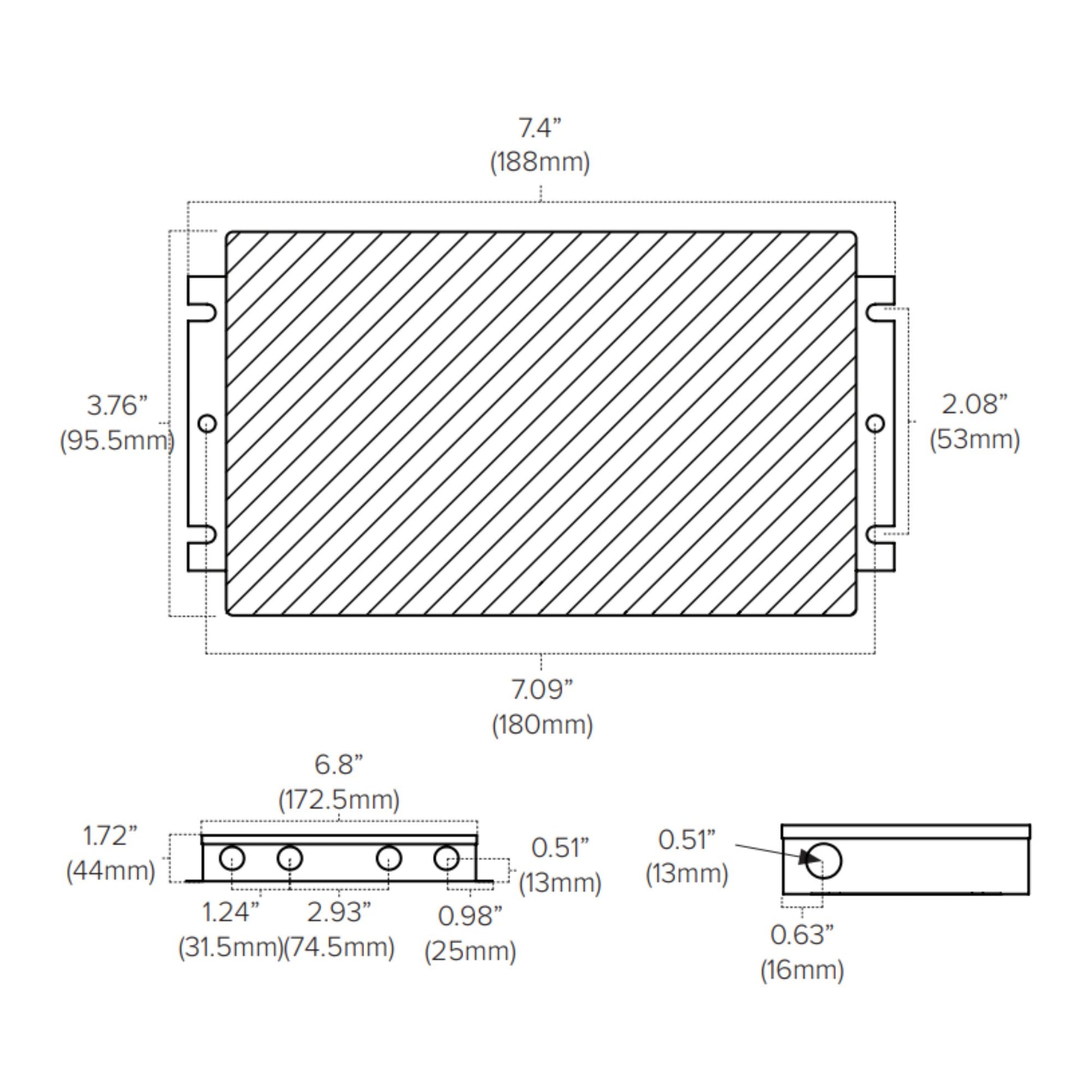 Adaptive 60 Watts, 24VDC LED Driver, ELV, MLV and Triac Dimming, Class 2, 120-277V - Bees Lighting