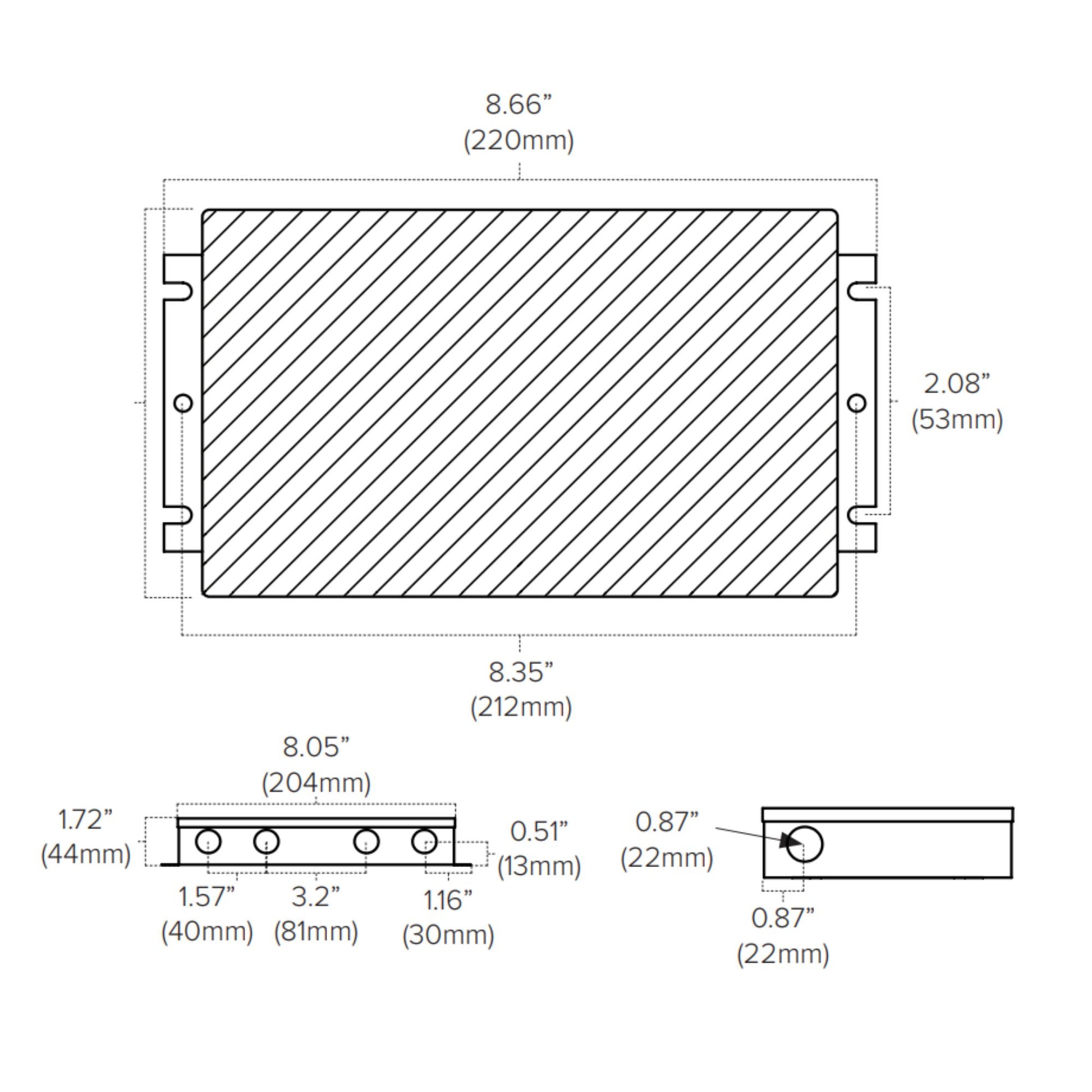 Adaptive 96 Watts, 24VDC LED Driver, ELV, MLV and Triac Dimming, Class 2, 120-277V - Bees Lighting