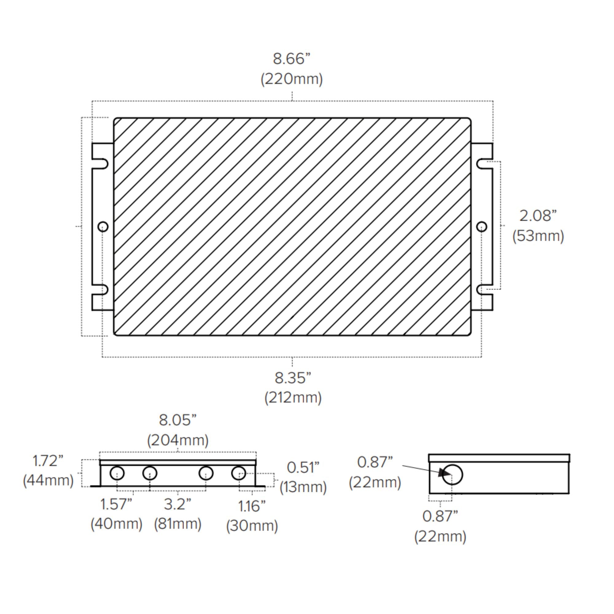 Adaptive 96 Watts, 24VDC LED Driver, ELV, MLV and Triac Dimming, Class 2, 120-277V - Bees Lighting