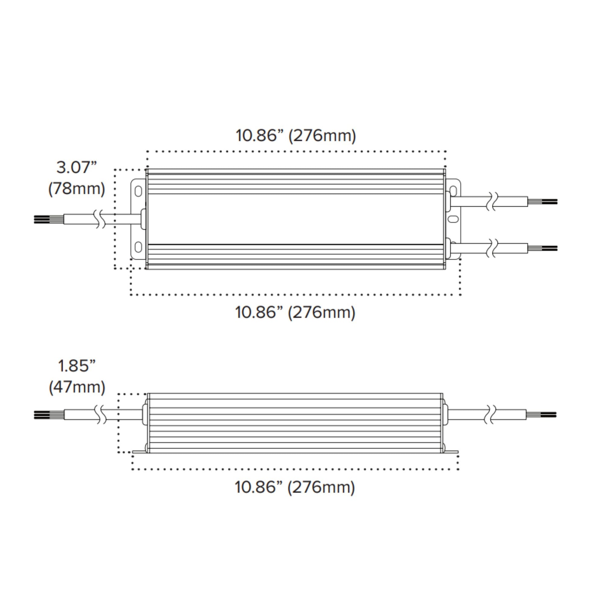 Adaptive Pro 300 Watts, 24VDC LED Driver, ELV, MLV, TRIAC, 0-10V Dimming, 100-277V - Bees Lighting