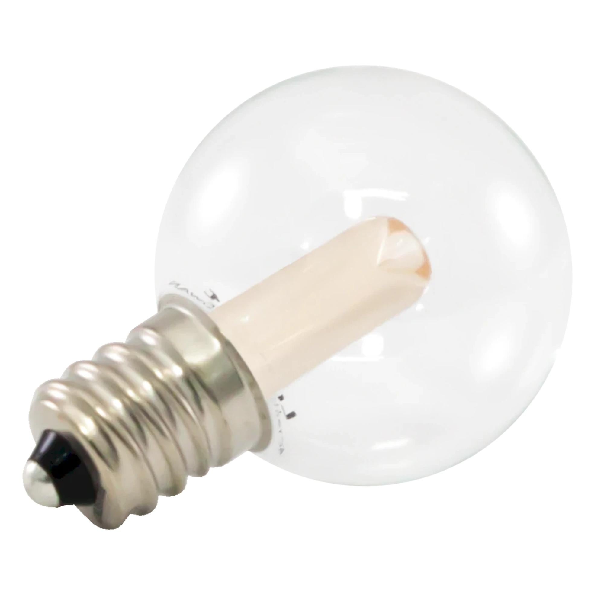 Pro Deco G30 LED Lamp, 0.5W, 2700K, E12 Candelabra Base, Box of 25 - Bees Lighting