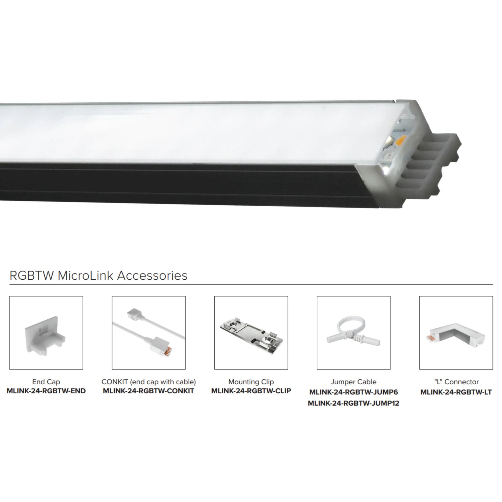 Microlink 24V RGB+TW LED Bar Light, 36" 765 Lumens | Cove & Undercabinet - Bees Lighting