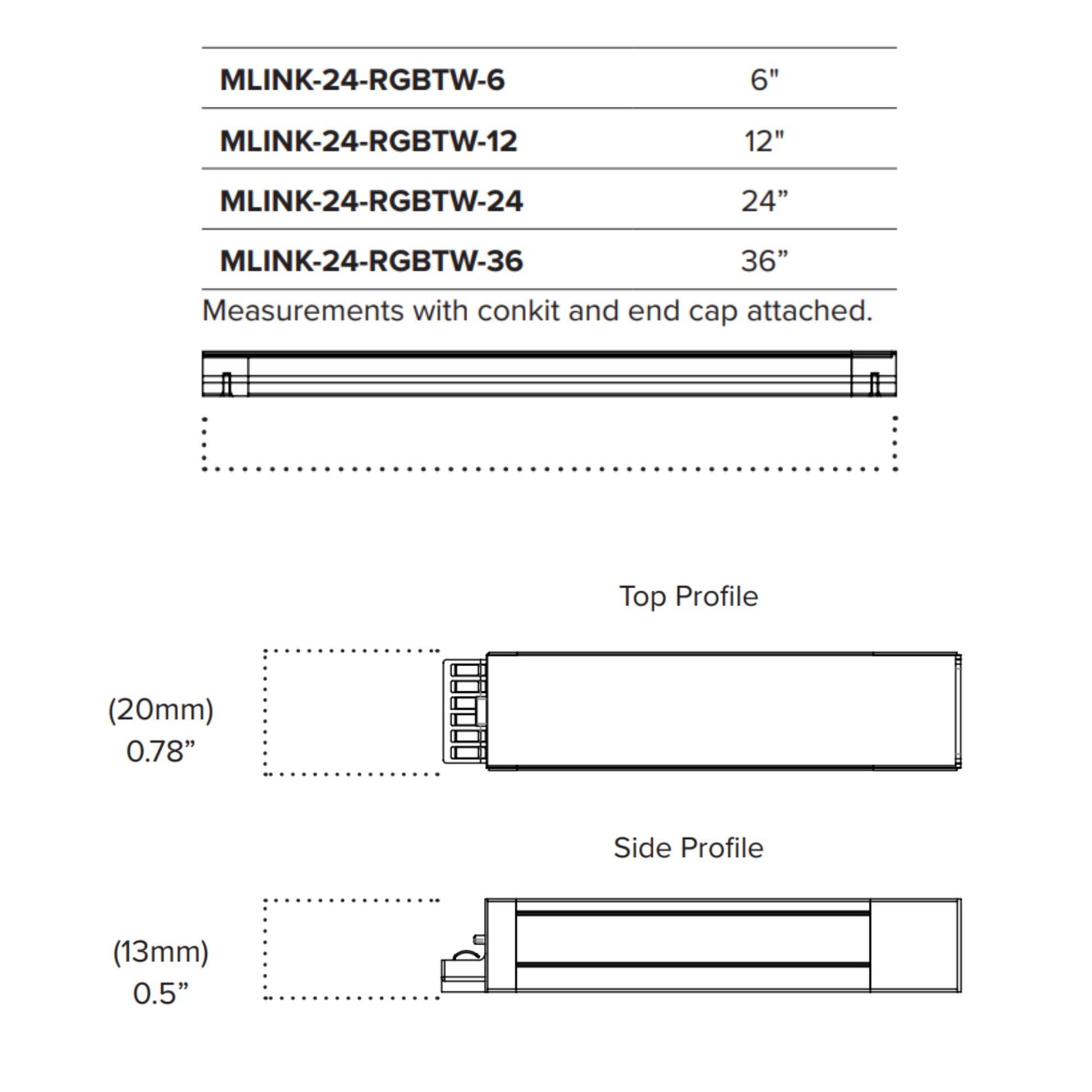 Microlink 24V RGB+TW LED Bar Light, 12" 256 Lumens | Cove & Undercabinet - Bees Lighting