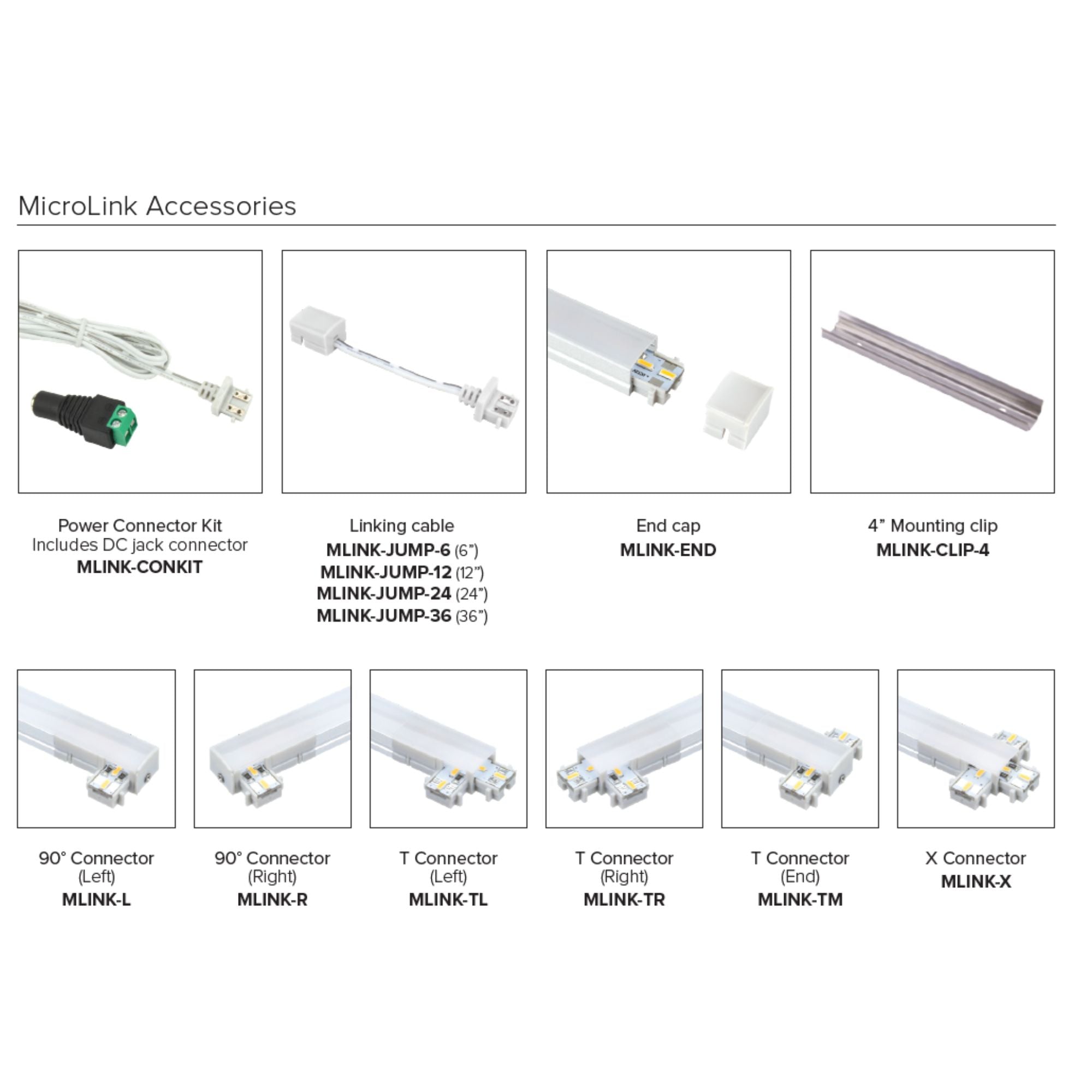 American Lighting MLINK-30-22 MicroLink 24V DC Modular Seamless Bar Light, 22", 3000K, 720Lm