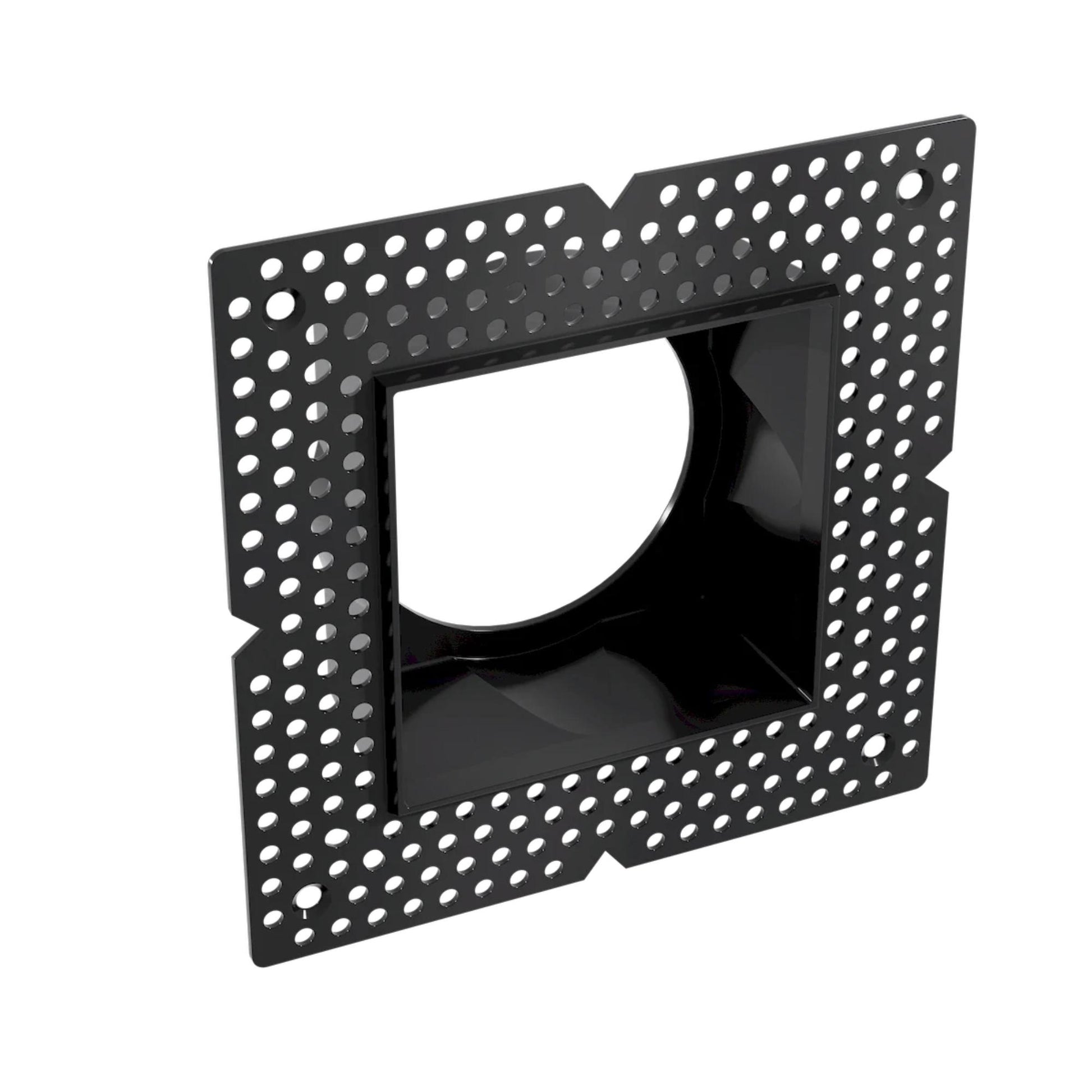 Rhyme 3" Square Trimless LED Downlight, 15W, 1350 Lm, 5-CCT, Black - Bees Lighting