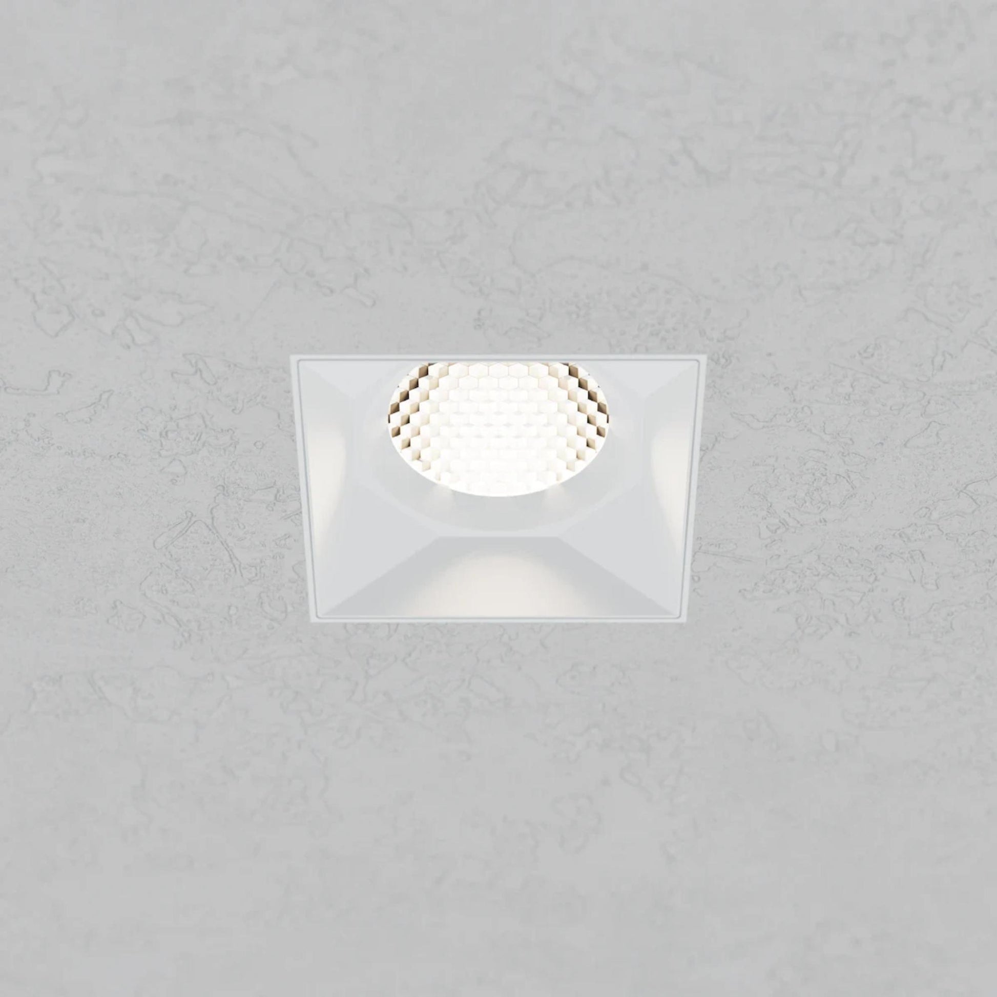 Rhyme 3" Square Trimless LED Downlight, 15W, 1520 Lm, 5-CCT, White - Bees Lighting