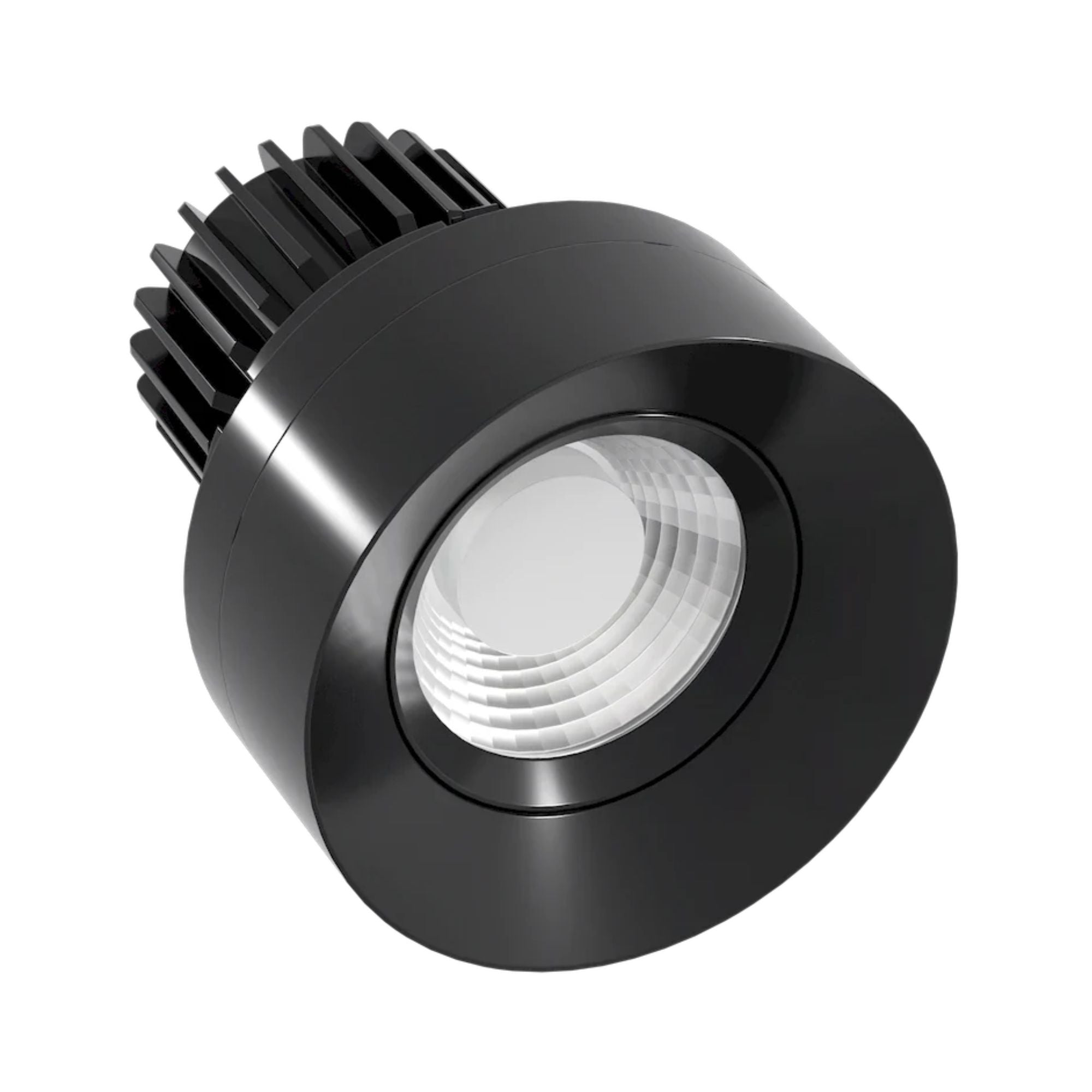 Rhyme 3" Round Gimbal Trimless LED Downlight, 12W, 1190 Lm, 5-CCT, Black