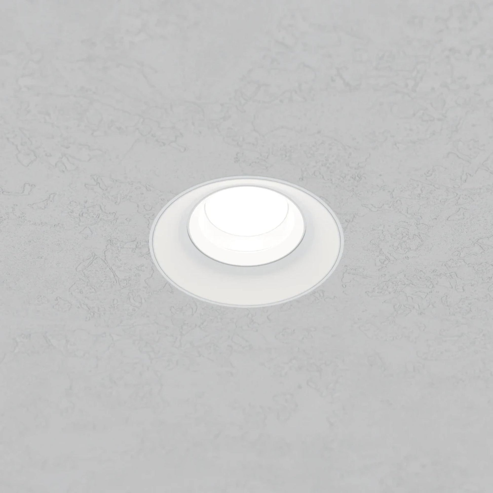 Rhyme 3" Round Gimbal Trimless LED Downlight, 12W, 1250 Lm, 5-CCT, White - Bees Lighting