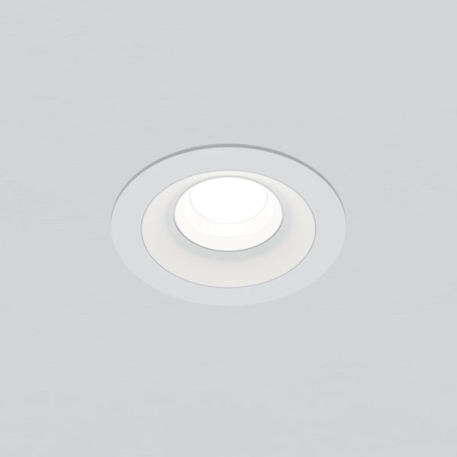 Rhyme 3" Round Gimbal Trimless LED Downlight, 12W, 1250 Lm, 5-CCT, White - Bees Lighting