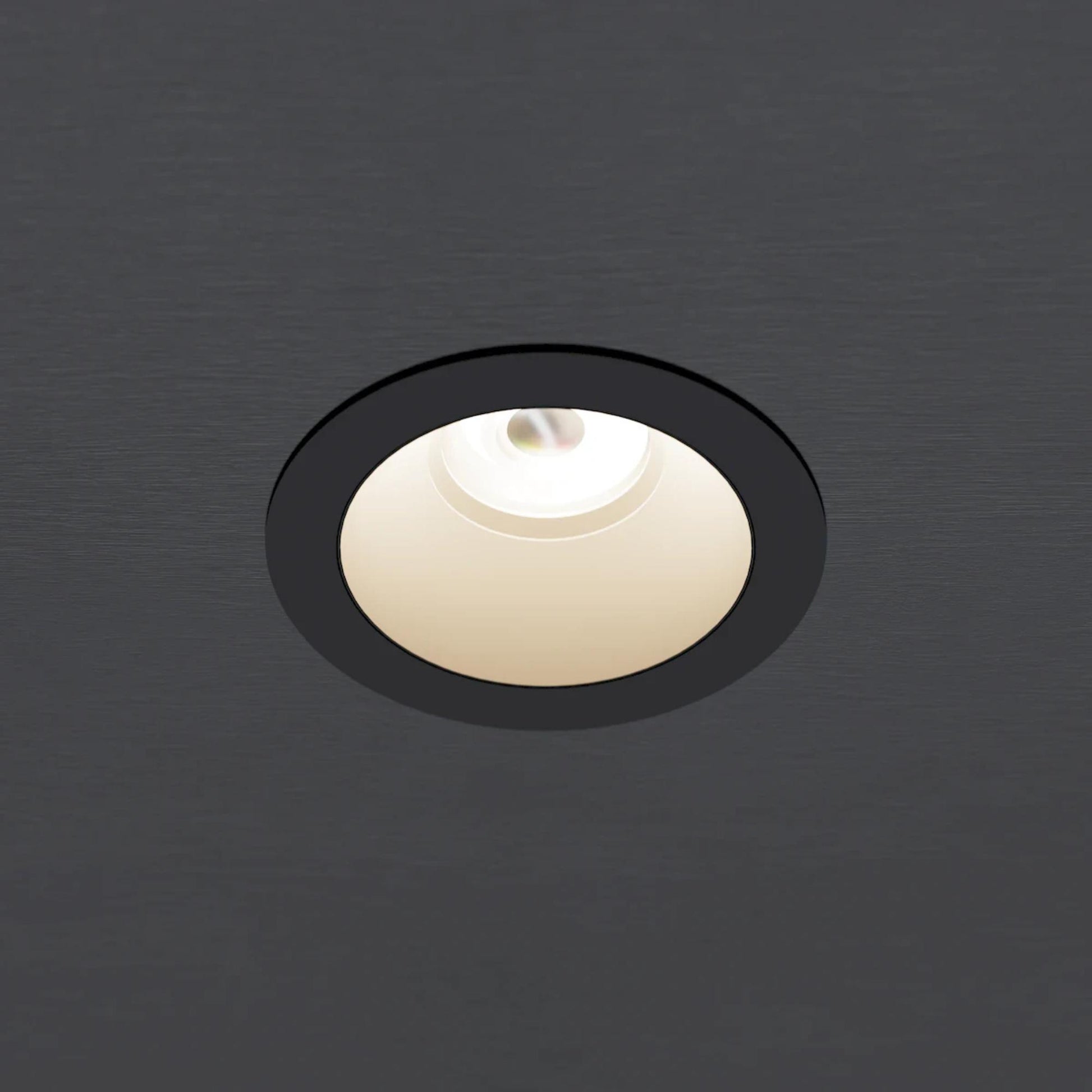 Rhyme 3” Round Adjustable Trimless LED Downlight, 15W, 1150 Lm, 5-CCT, Black - Bees Lighting