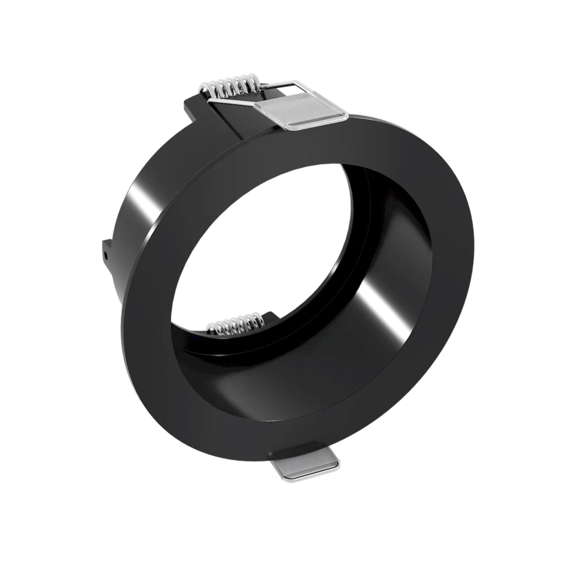 Rhyme 3” Round Adjustable Trimless LED Downlight, 15W, 1150 Lm, 5-CCT, Black - Bees Lighting