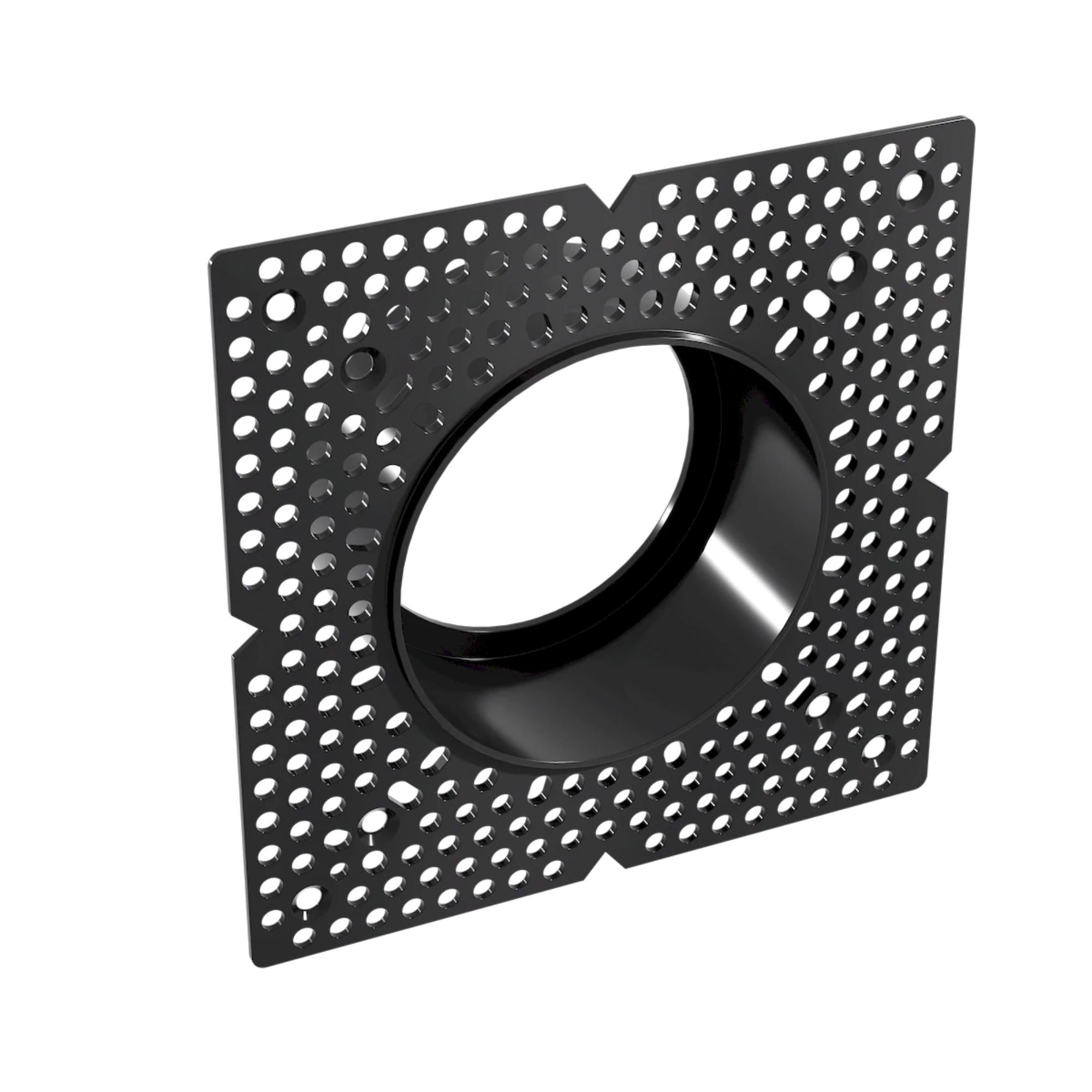 Rhyme 3” Round Adjustable Trimless LED Downlight, 15W, 1150 Lm, 5-CCT, Black - Bees Lighting