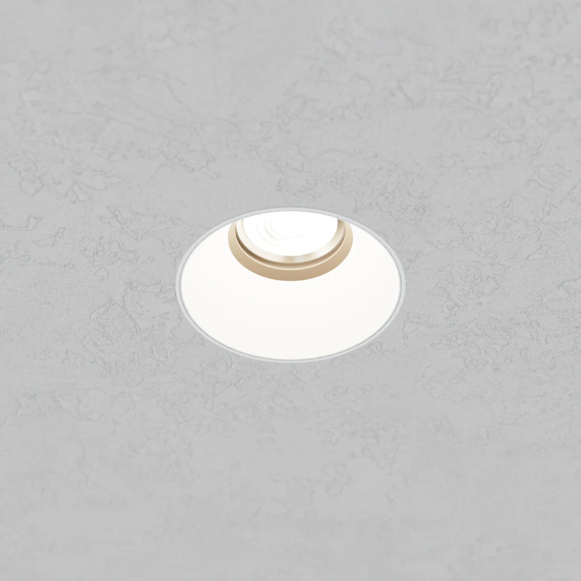 Rhyme 3” Round Adjustable Trimless LED Downlight, 15W, 1160 Lm, 5-CCT, White - Bees Lighting
