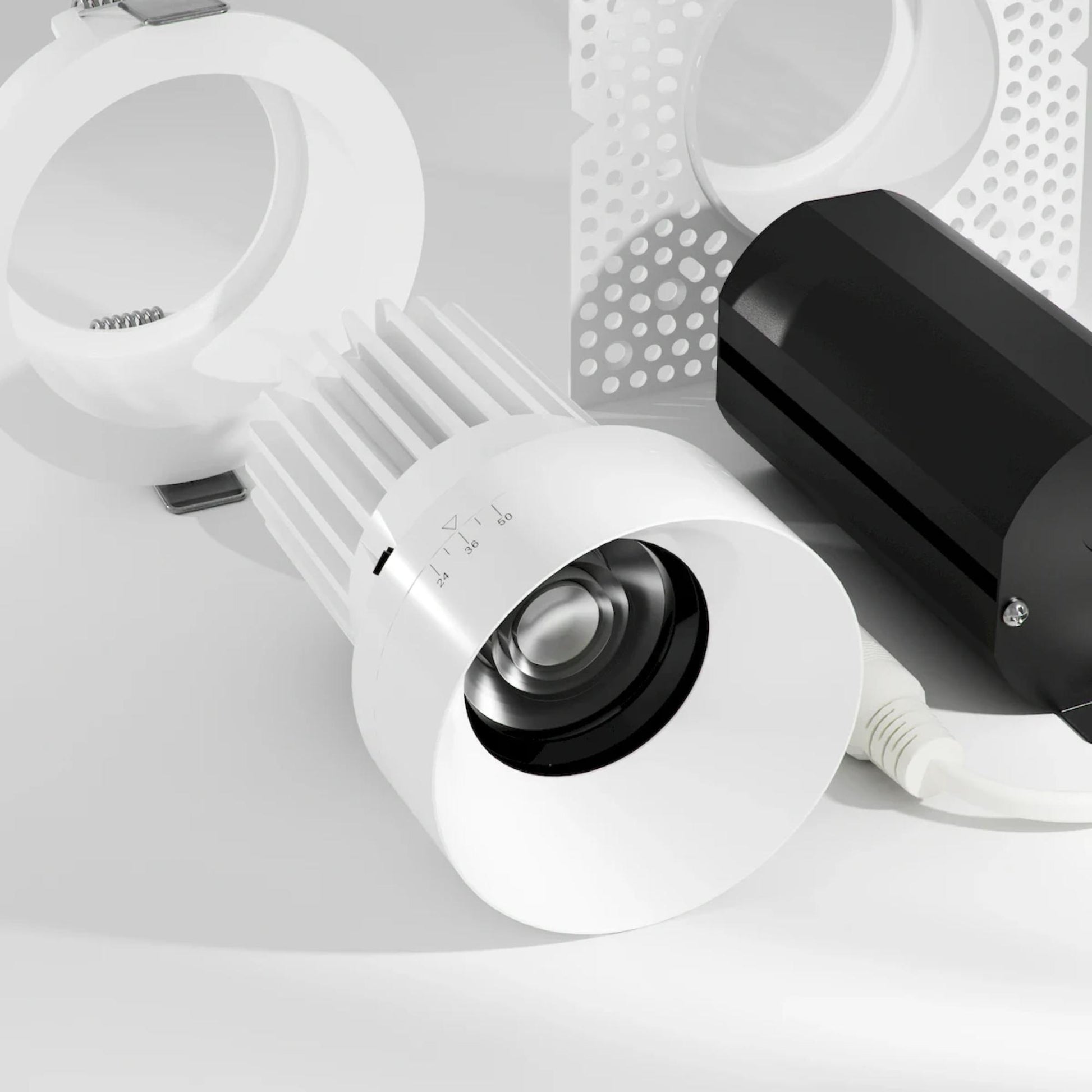 Rhyme 3” Round Adjustable Trimless LED Downlight - Bees Lighting