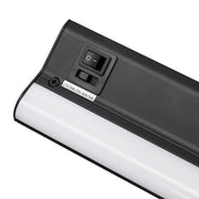 American Lighting - LED Courant 32" Under Cabinet with Two Receptacles, Selectable CCT, 120V, Black | Bees Lighting