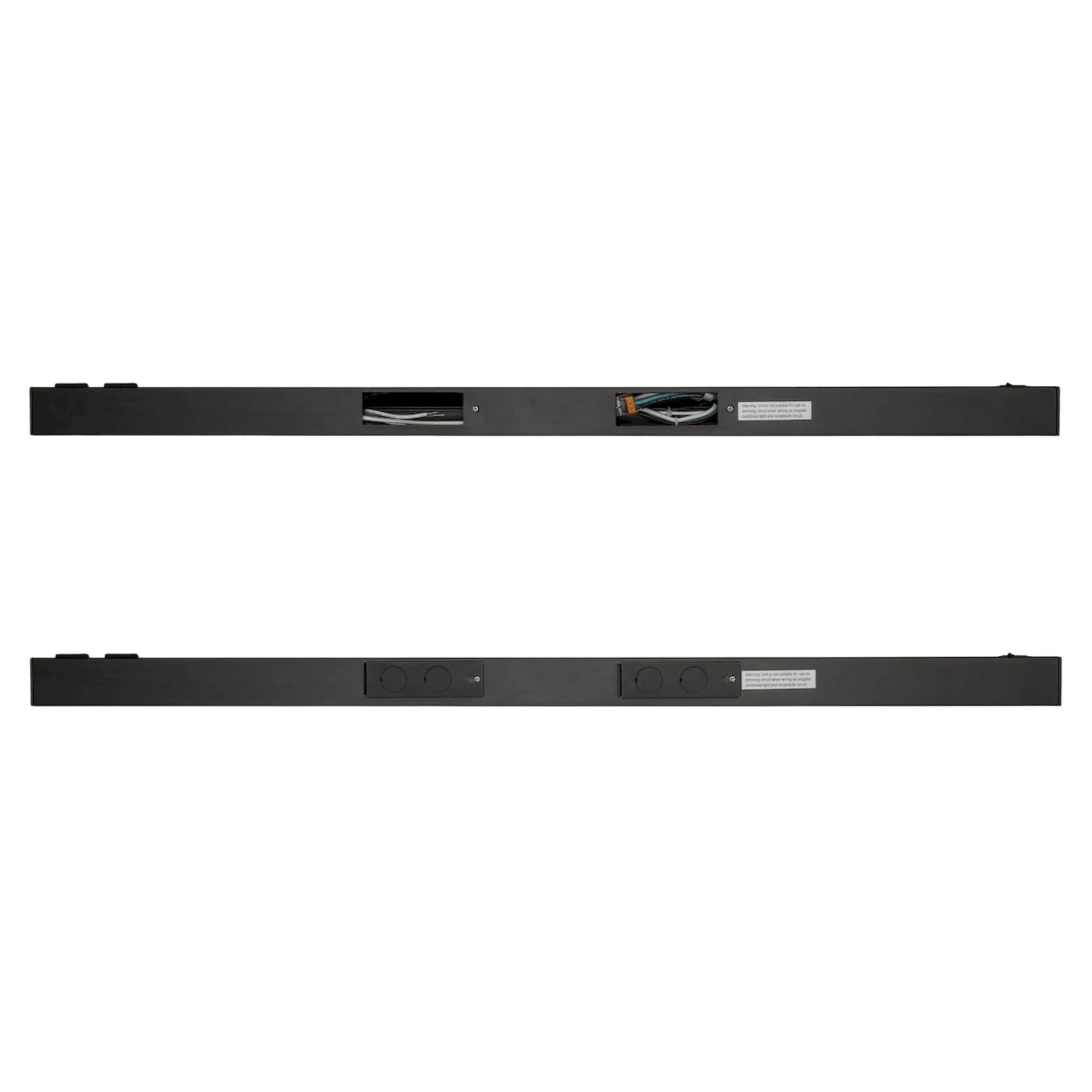LED Courant 32" Under Cabinet LED Light with Two Receptacles, Selectable CCT, 20 Watts, 120V, Black