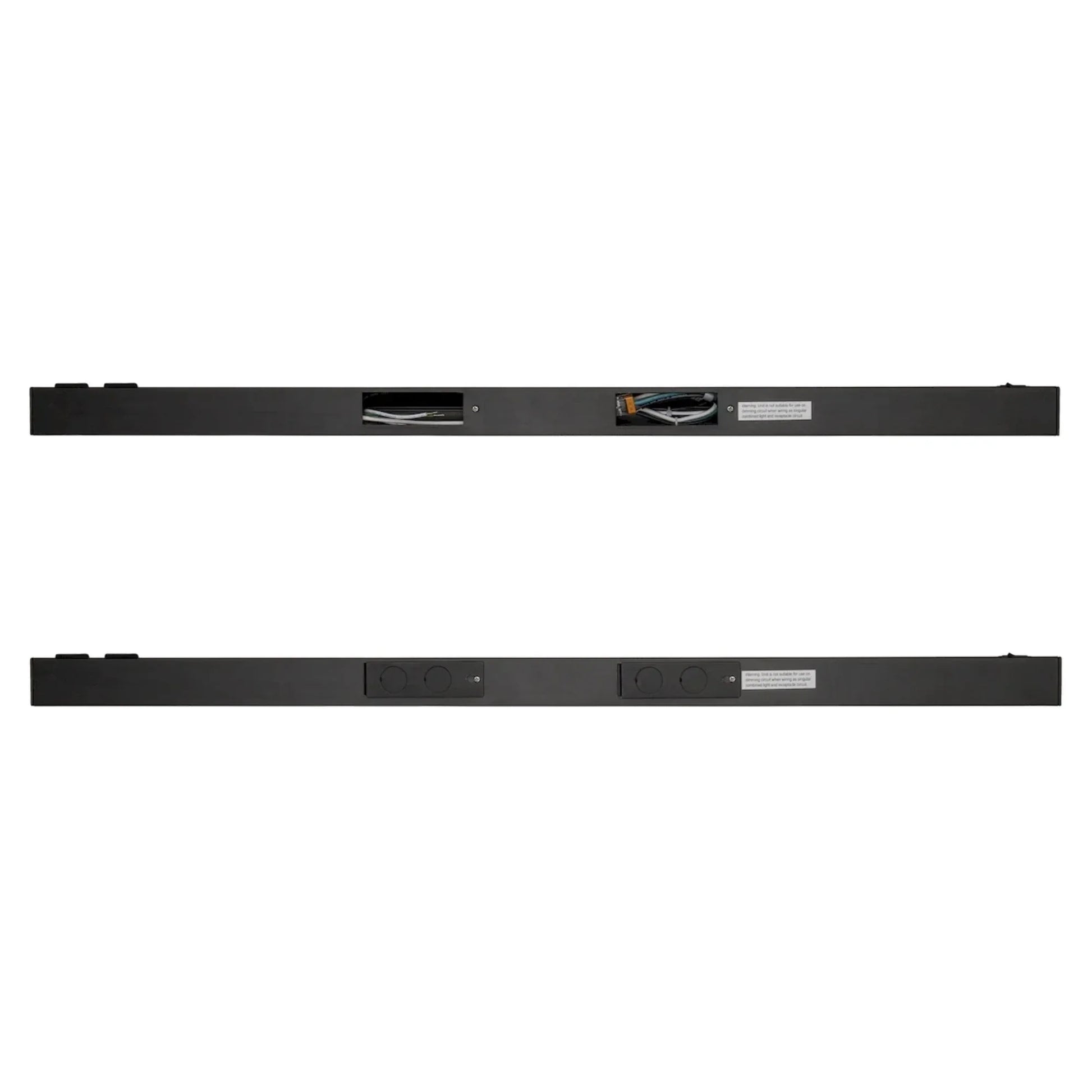 American Lighting - LED Courant 32" Under Cabinet with Two Receptacles, Selectable CCT, 120V, Black | Bees Lighting