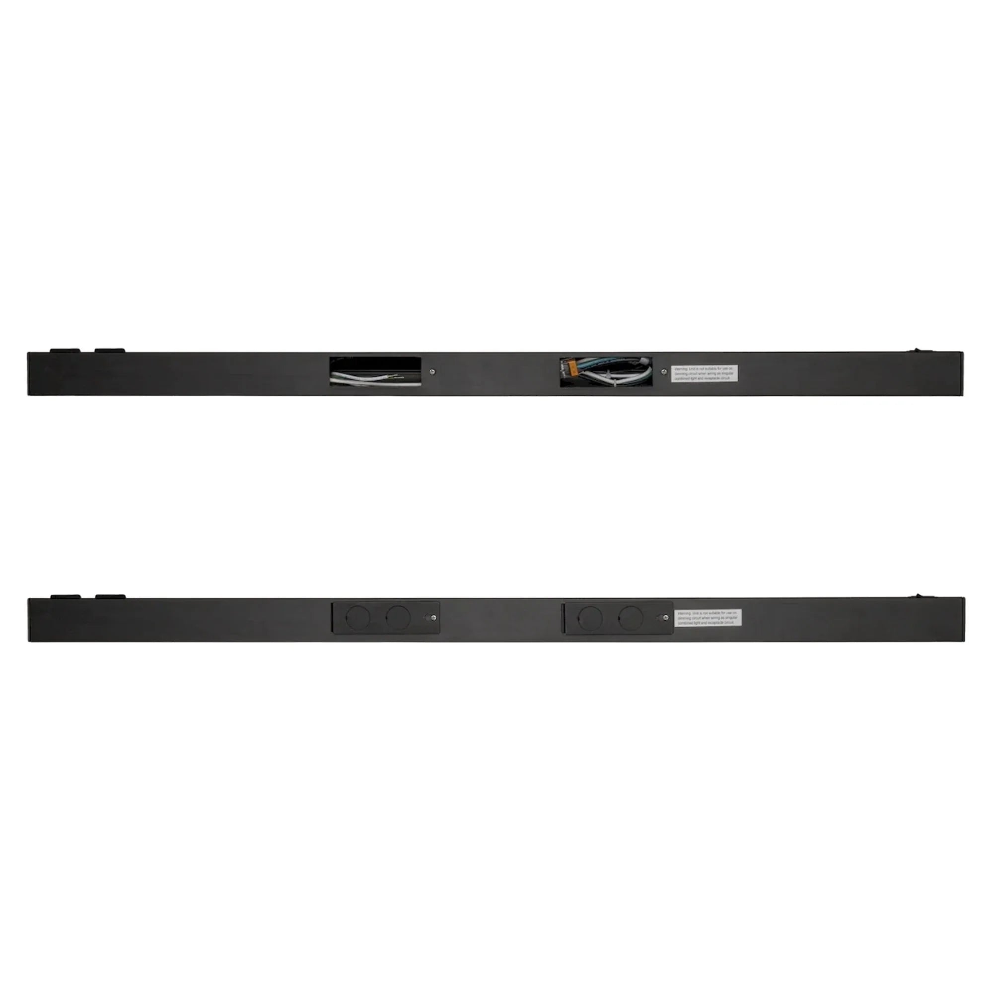 American Lighting - LED Courant 32" Under Cabinet with Two Receptacles, Selectable CCT, 120V, Black | Bees Lighting