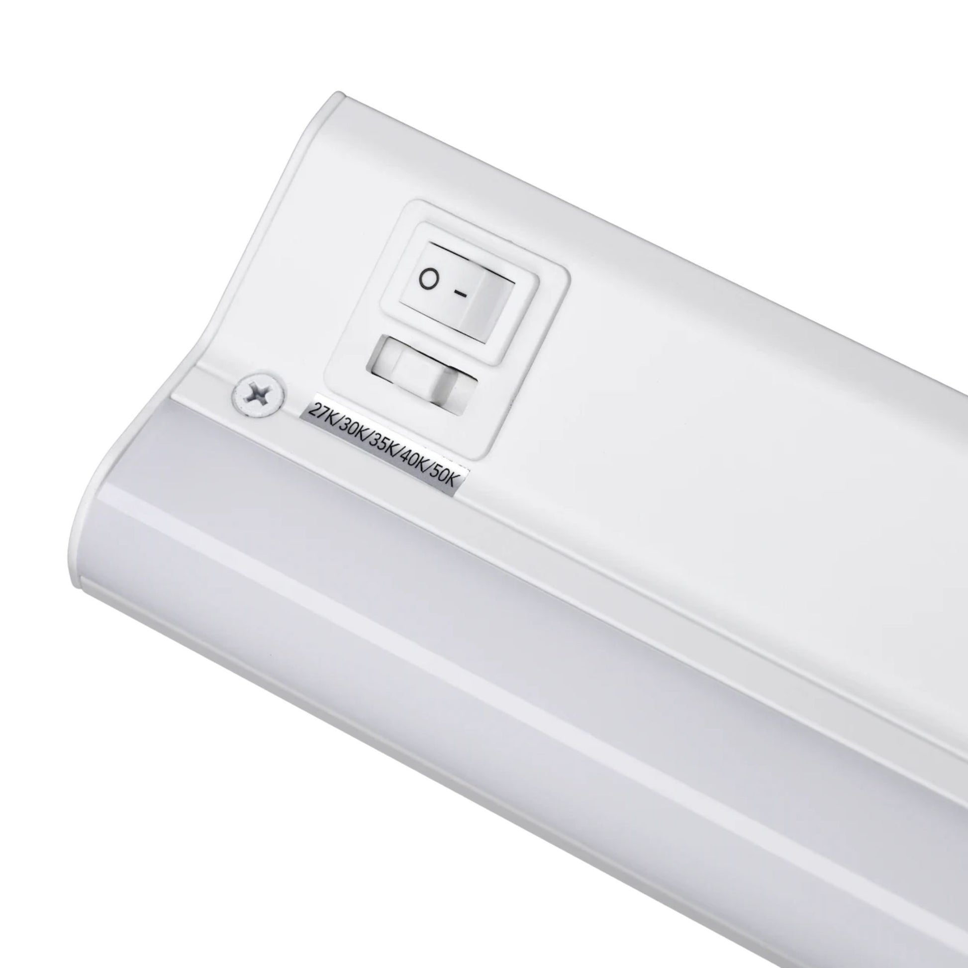 LED Courant 32" Under Cabinet LED Light with Two Receptacles, Selectable CCT, 20 Watts, 120V, White - Bees Lighting