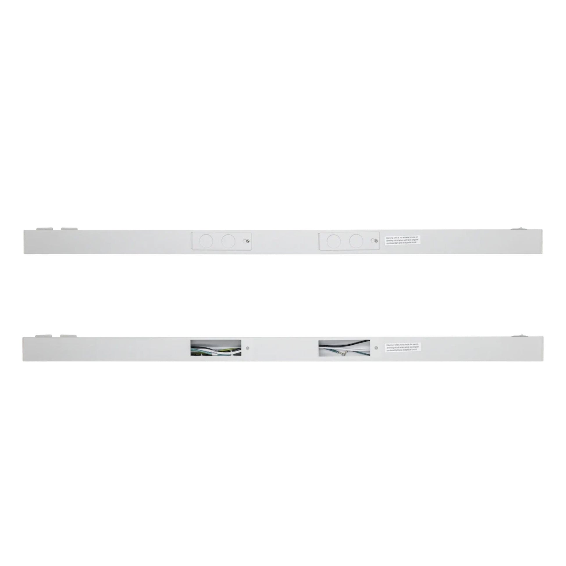 LED Courant 32" Under Cabinet LED Light with Two Receptacles, Selectable CCT, 20 Watts, 120V, White - Bees Lighting
