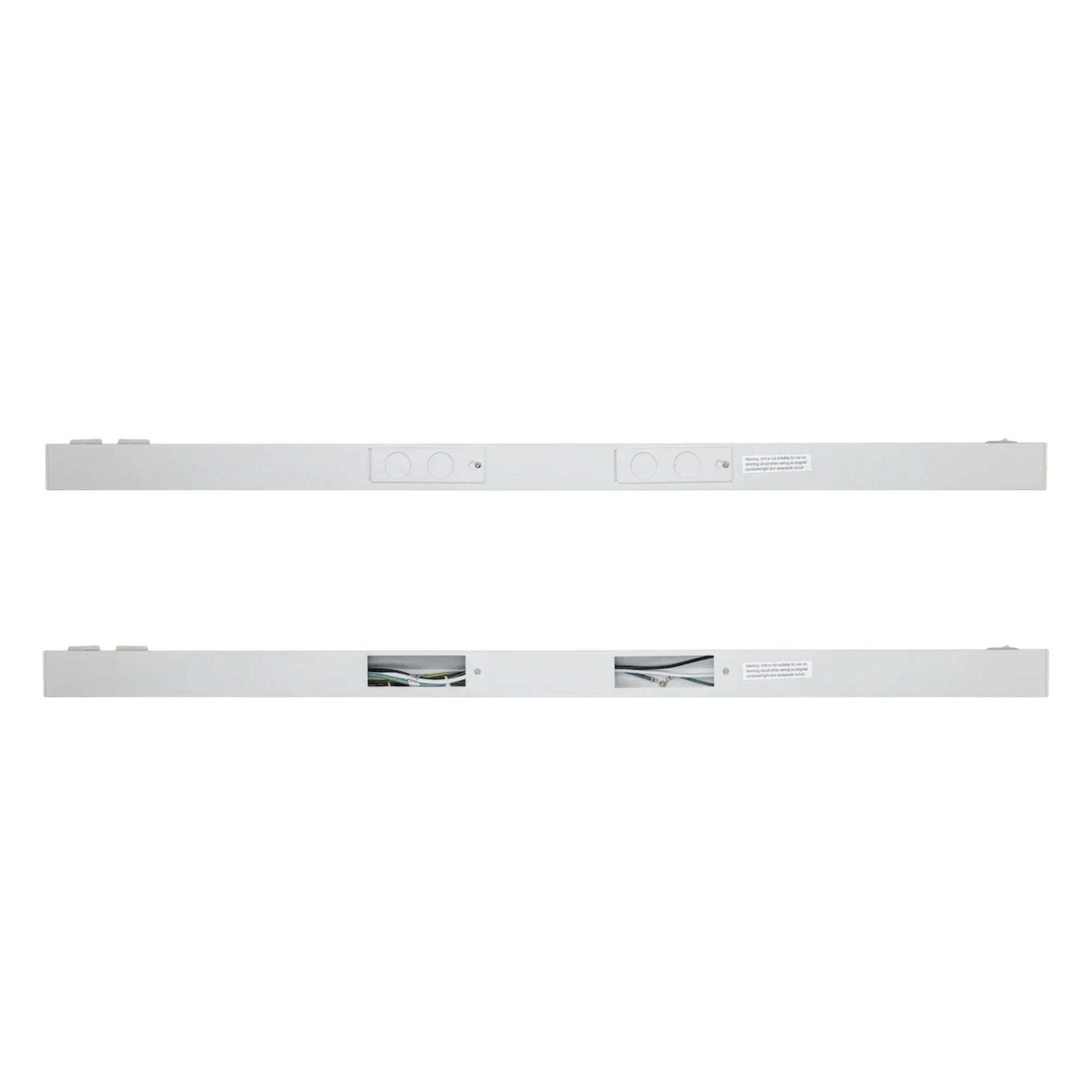 American Lighting - LED Courant 32" Under Cabinet with Two Receptacles, Selectable CCT, 120V, White | Bees Lighting