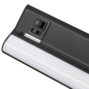 American Lighting - LED Courant 40" Under Cabinet with Two Receptacles, Selectable CCT, 120V, Black | Bees Lighting