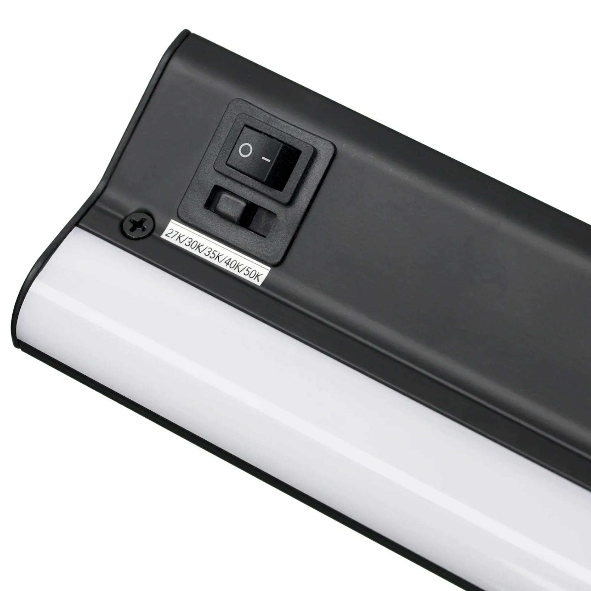 American Lighting - LED Courant 40" Under Cabinet with Two Receptacles, Selectable CCT, 120V, Black | Bees Lighting