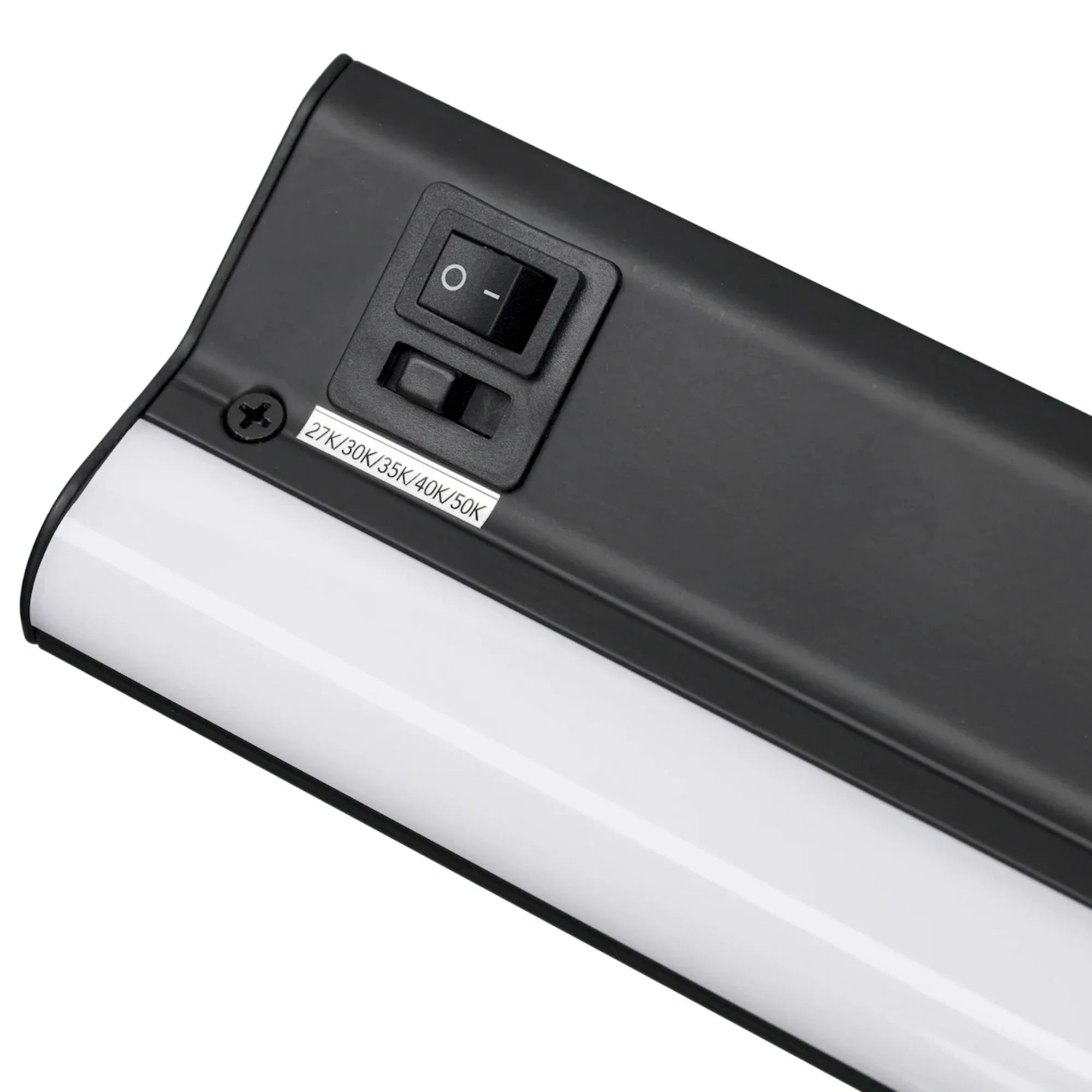 American Lighting - LED Courant 40" Under Cabinet with Two Receptacles, Selectable CCT, 120V, Black | Bees Lighting