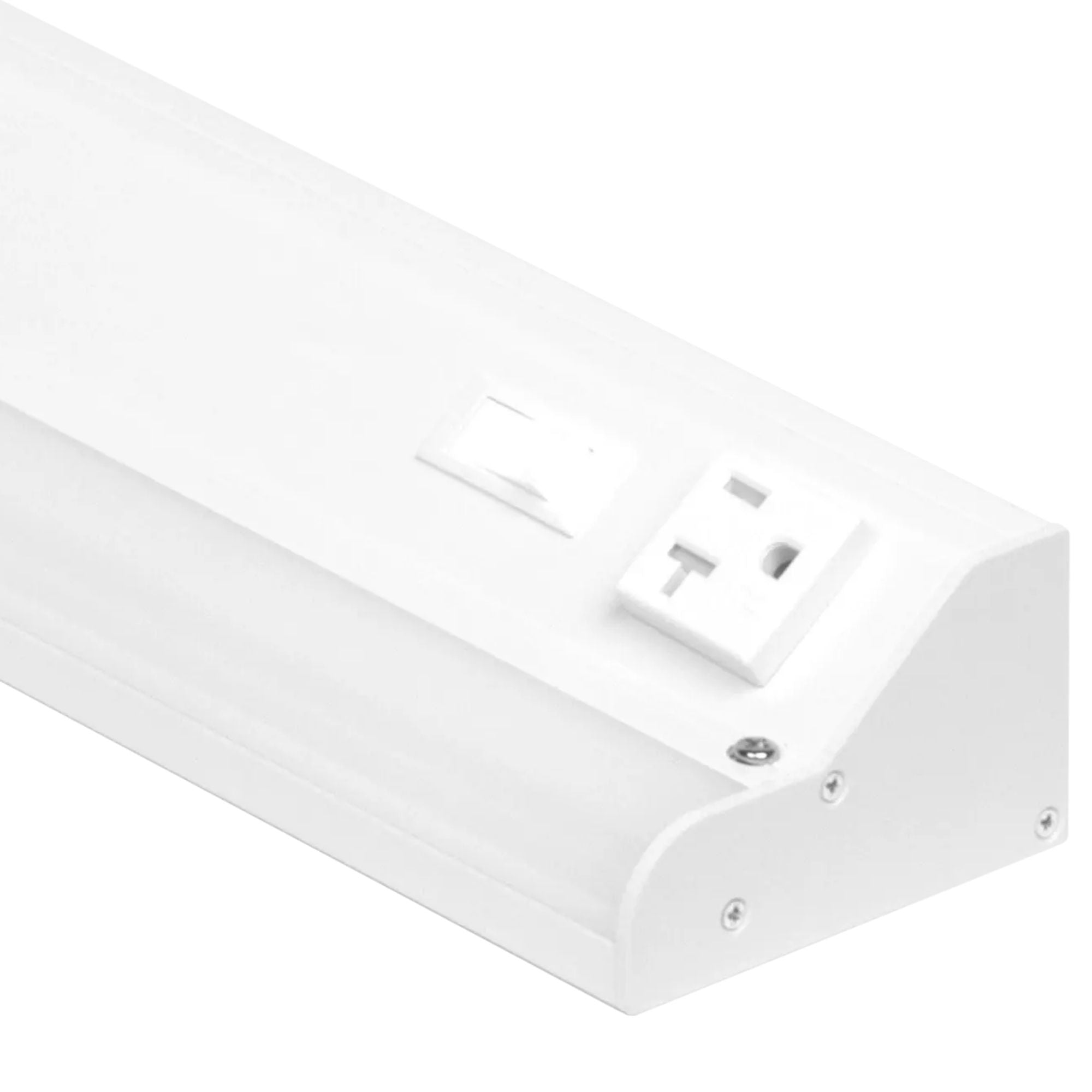 American Lighting LED Courant Plus 12in. Under Cabinet Power Strip, White, Selectable CCT, 600 Lumens, 120V, USB Ports