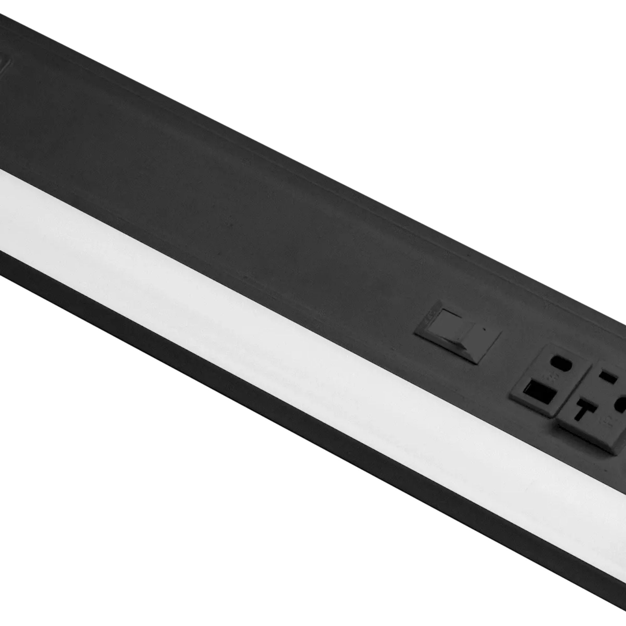 American Lighting LED Courant Plus 18 in. Under Cabinet Power Strip, Black, Selectable CCT, 1000 Lumens, 120V, USB Ports