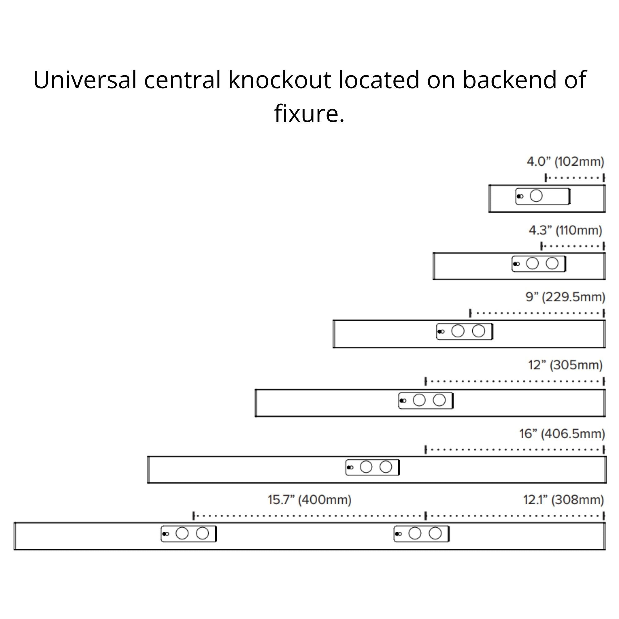 American Lighting UCRP-5CCT-24-BK LED Courant Plus Undercabinet Light with 20A Receptacles & USB Ports - 24 Inch, 5CCT, Black