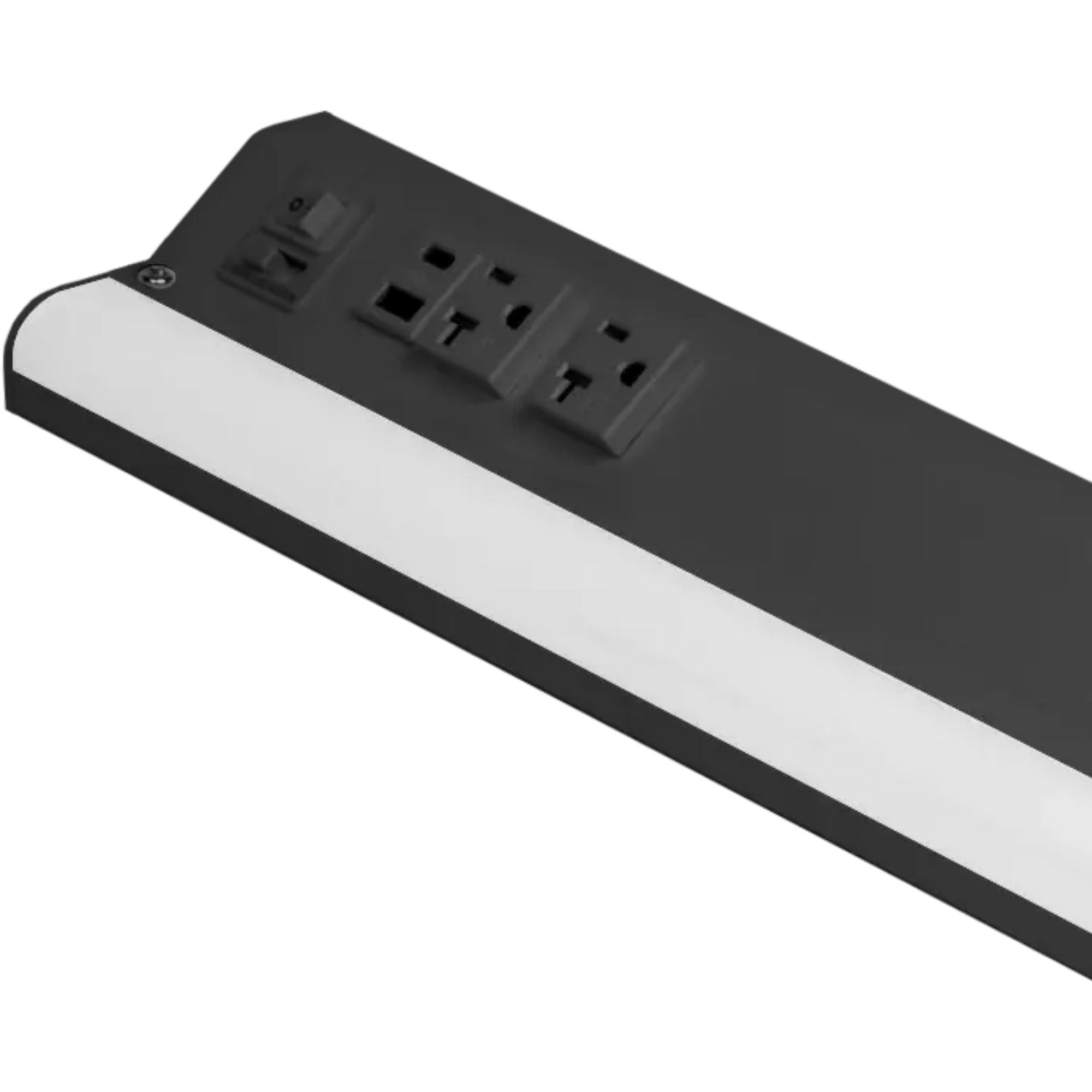 American Lighting LED Courant Plus 40 in. Under Cabinet Power Strip, Black, Selectable CCT, 2000 Lumens, 120V, USB Ports