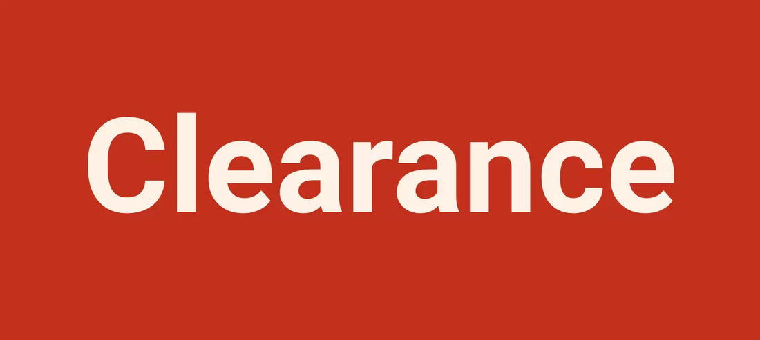 clearance banner