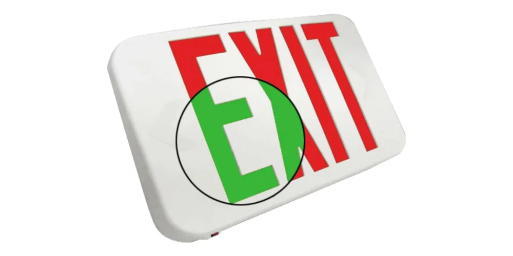 red vs green exit signs