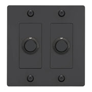 Buster + Punch NDK-024305 Linear 2-Gang LED Dimmer Without Logo, 250W, Rotary, Black