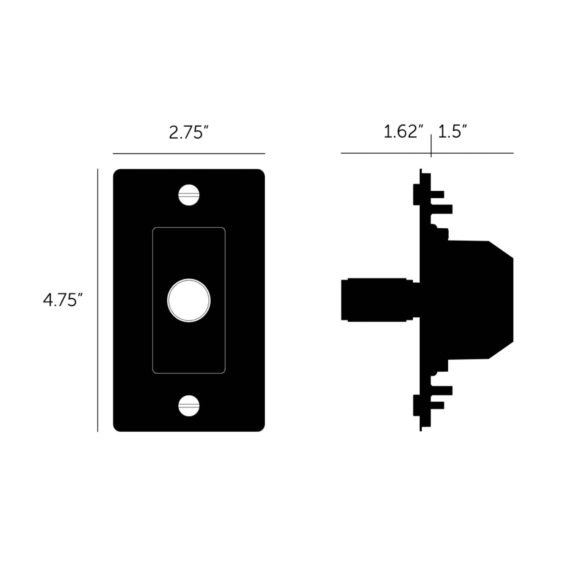 Buster + Punch NDK-024350 Cross 1-Gang LED Dimmer With Logo, 250W, Rotary, Black