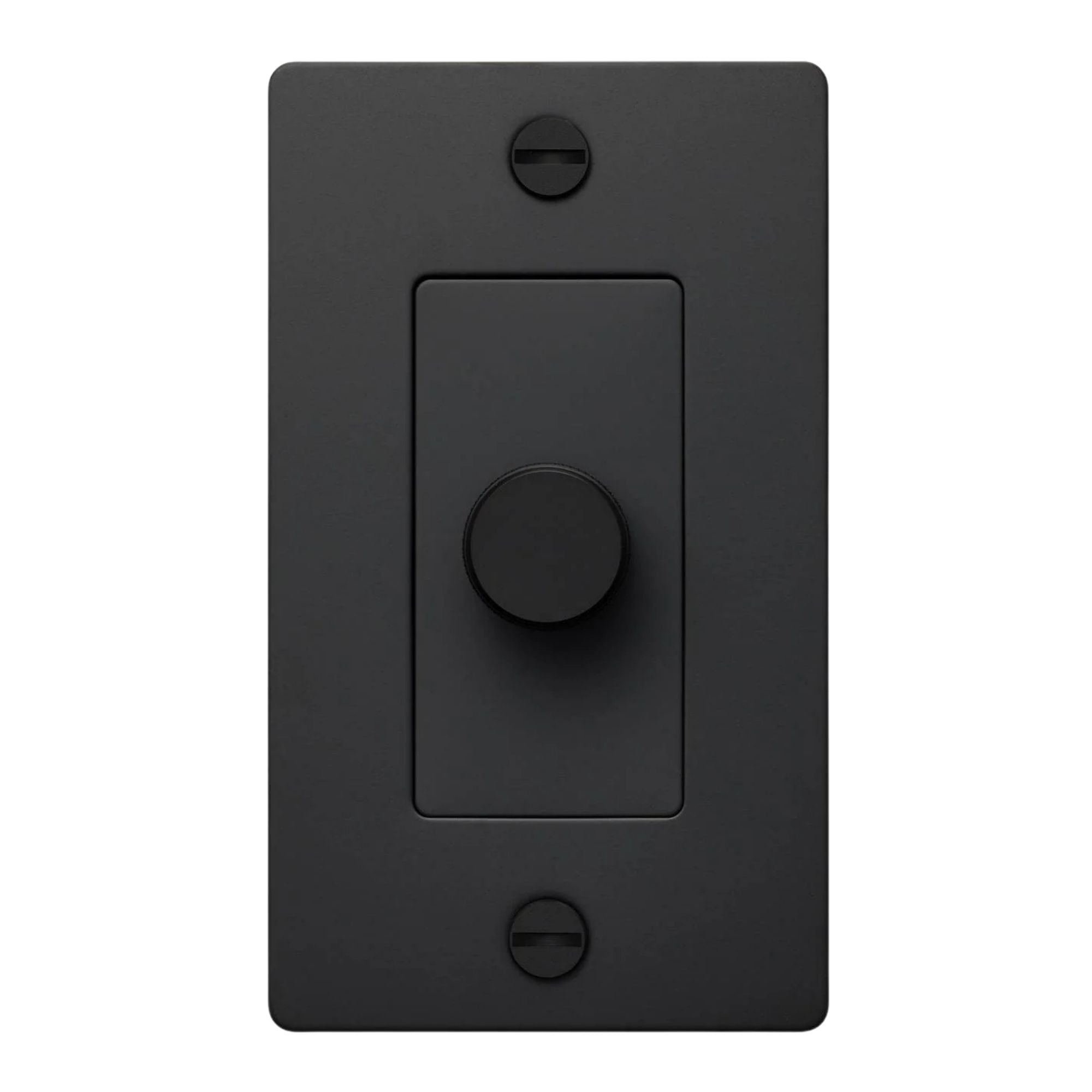 Buster + Punch NDK-024355 Cross 1-Gang LED Dimmer Without Logo, 250W, Rotary, Black