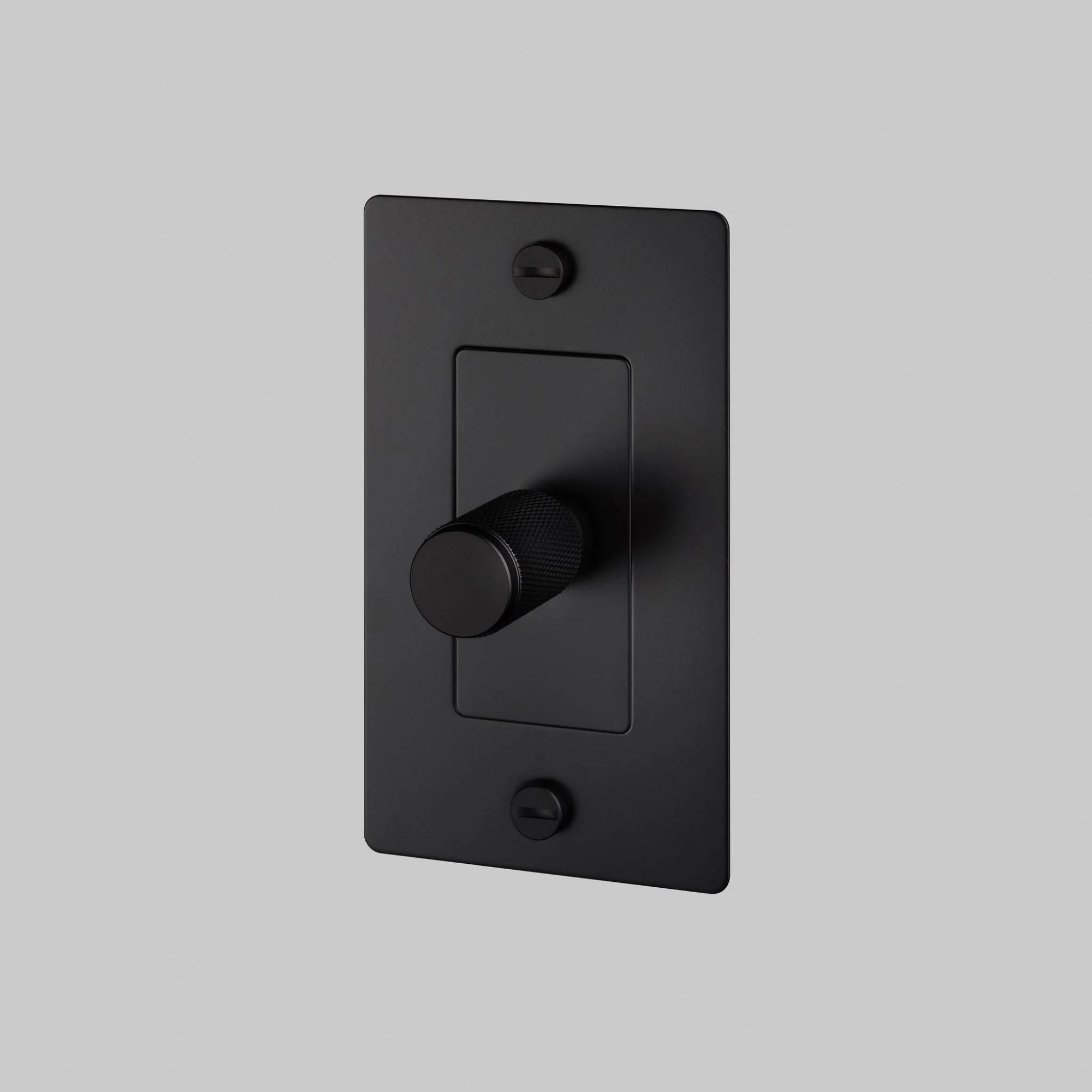 Buster + Punch NDK-024355 Cross 1-Gang LED Dimmer Without Logo, 250W, Rotary, Black