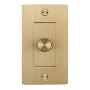 Buster + Punch NDK-054356 Cross 1-Gang LED Dimmer Without Logo, 250W, Rotary, Brass