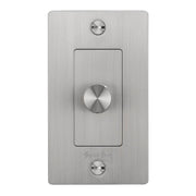 Buster + Punch NDK-074353 Cross 1-Gang LED Dimmer With Logo, 250W, Rotary, Steel