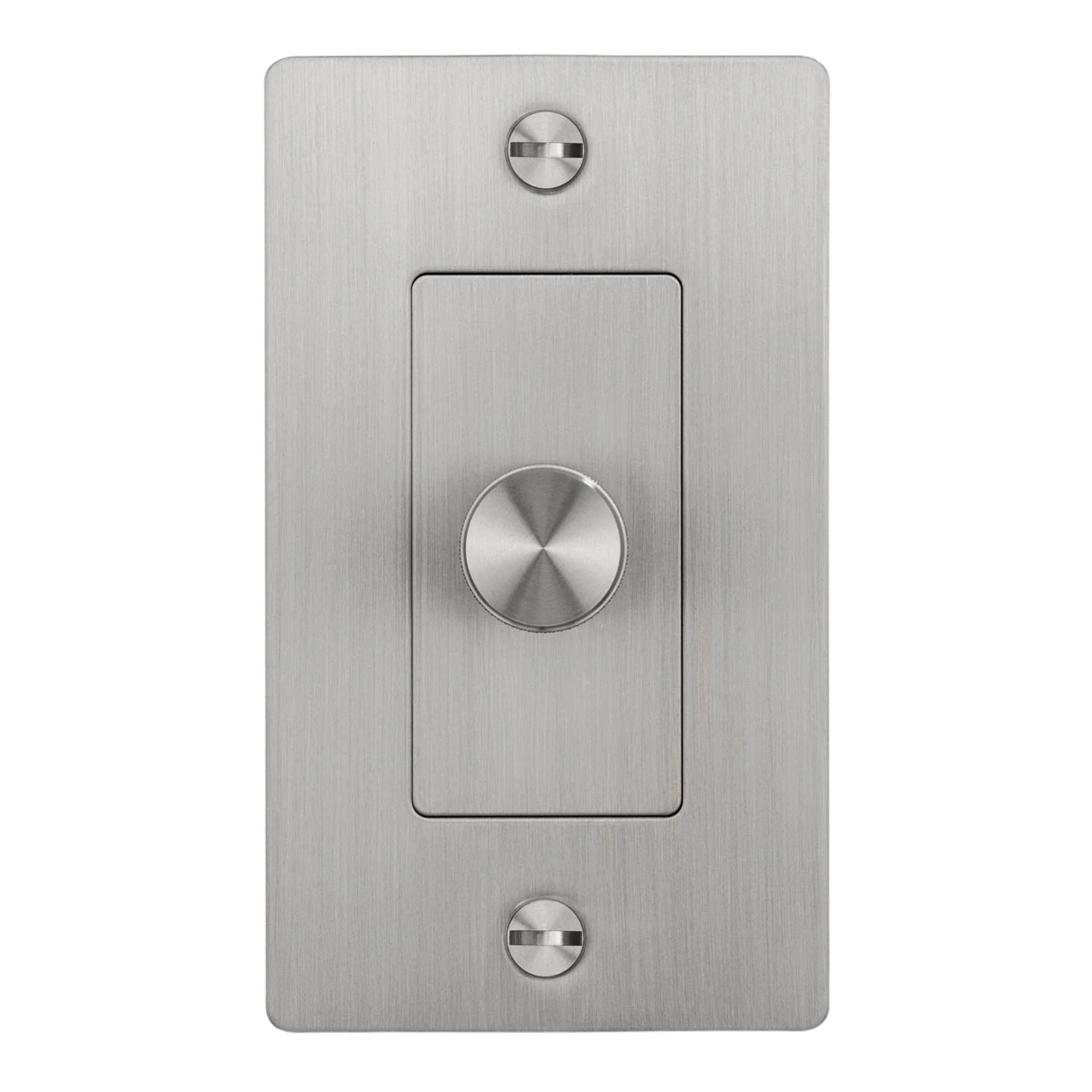 Buster + Punch NDK-074358 Cross 1-Gang LED Dimmer Without Logo, 250W, Rotary, Steel