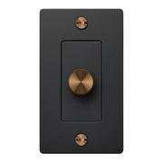 Buster + Punch NDK-134885 Cross 1-Gang LED Dimmer Without Logo, 250W, Rotary, 120V, Black / Warm Sunset