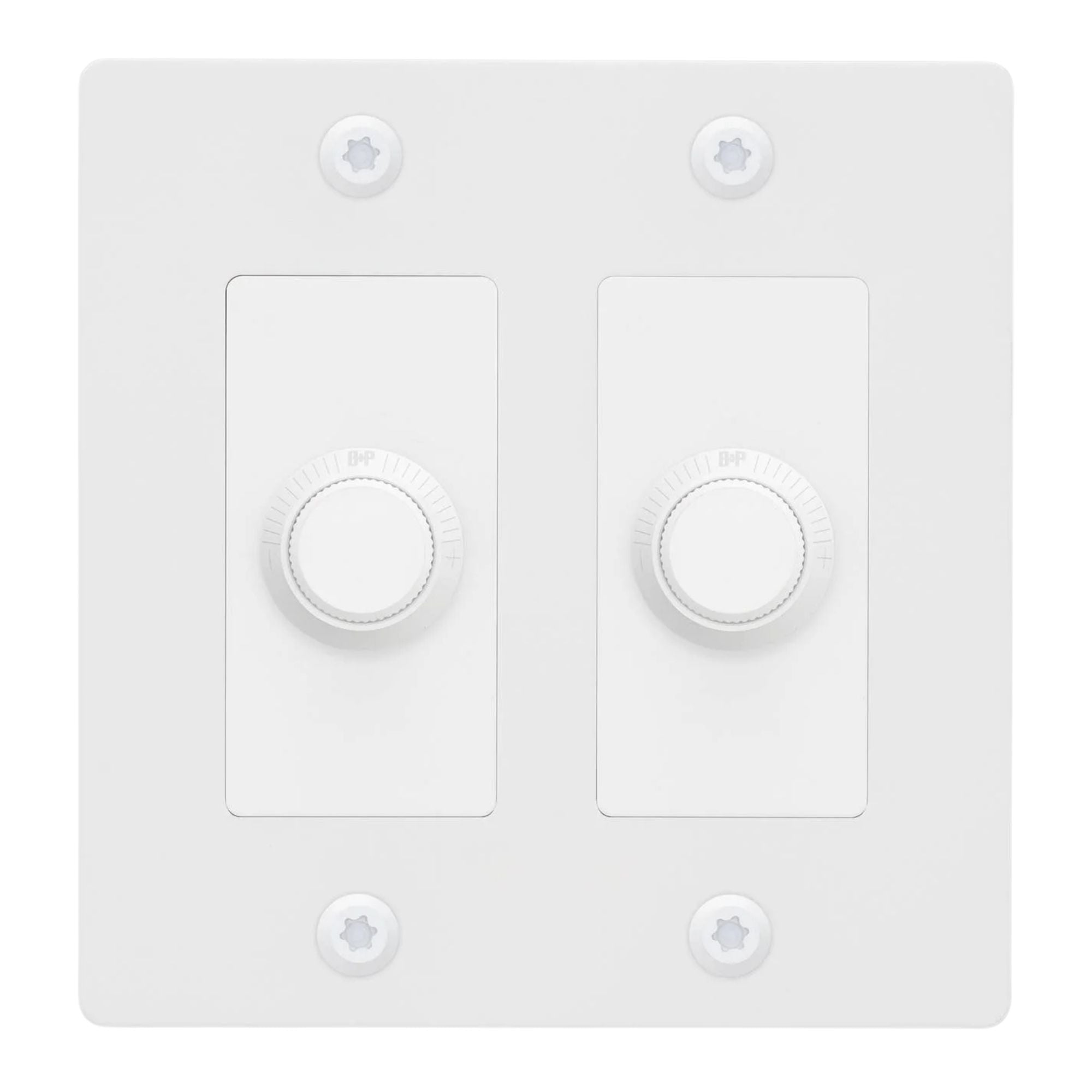 Buster + Punch NDK-144309 Linear 2-Gang LED Dimmer Without Logo, 250W, Rotary, White