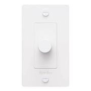 Buster + Punch NDK-144354 Cross 1-Gang LED Dimmer With Logo, 250W, Rotary, White