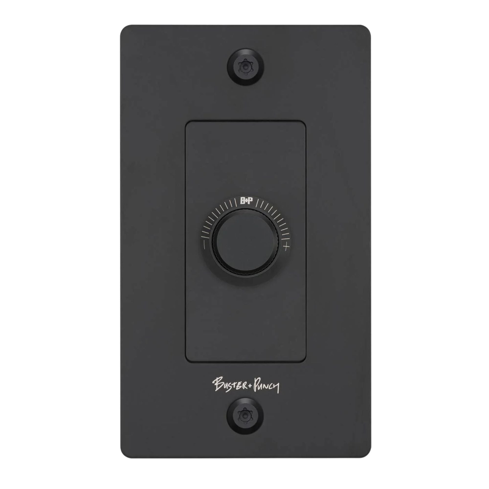 Buster + Punch NDR-024051 Linear 1-Gang LED Dimmer With Logo, Rotary, 250W, Black